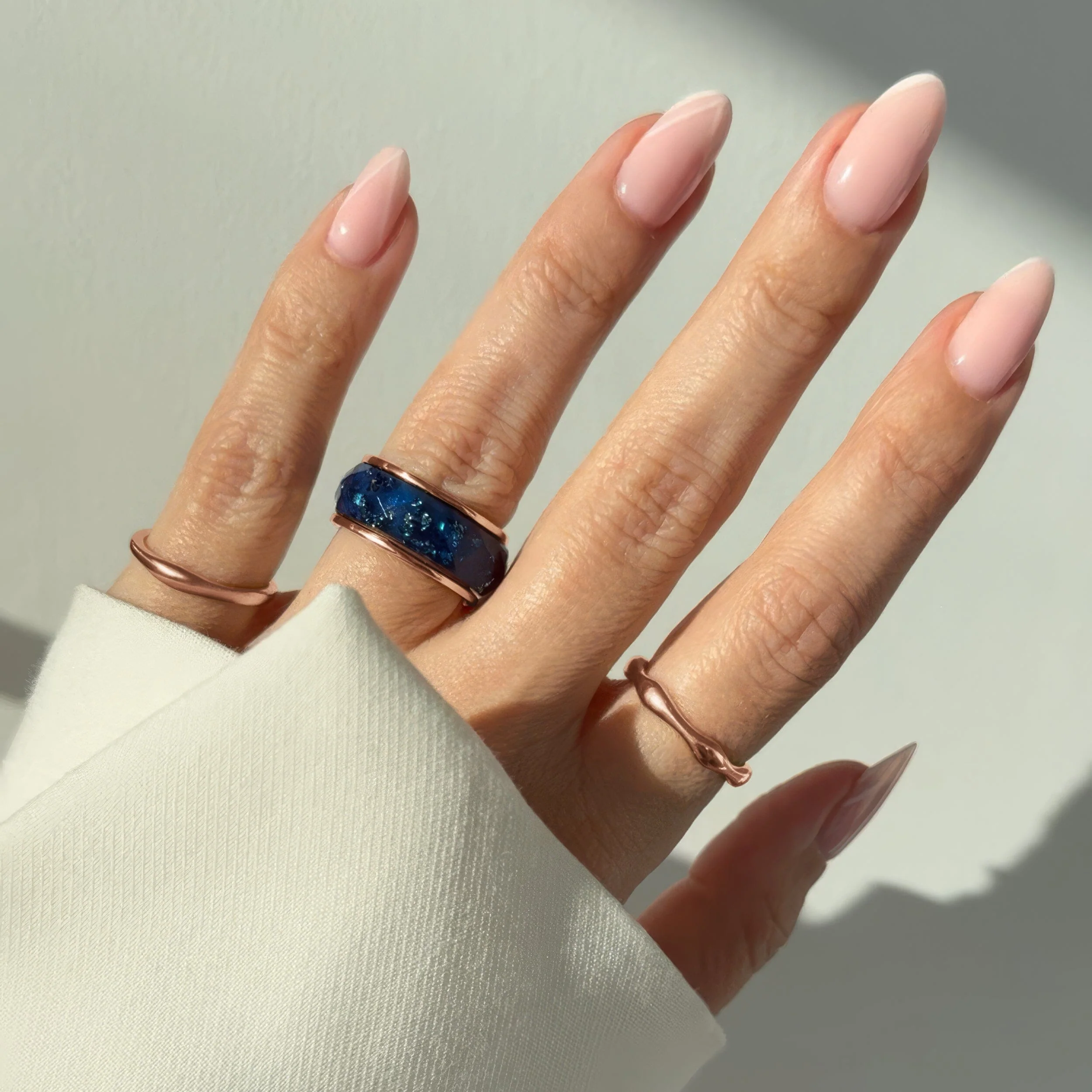 2in1 Resin Ring - Deep Blue - Image 13