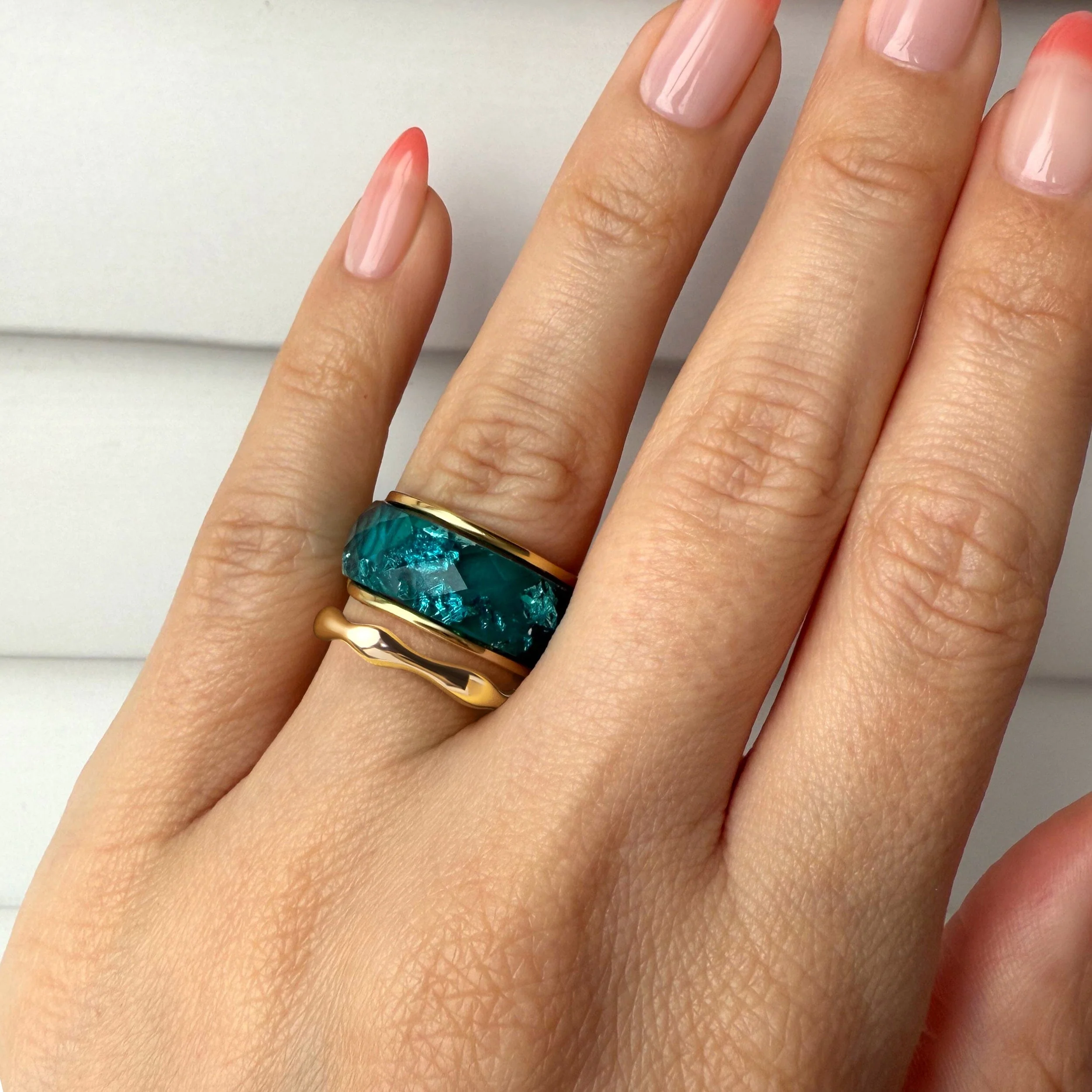 2in1 Ocean Blue & Magma Rings - Image 4