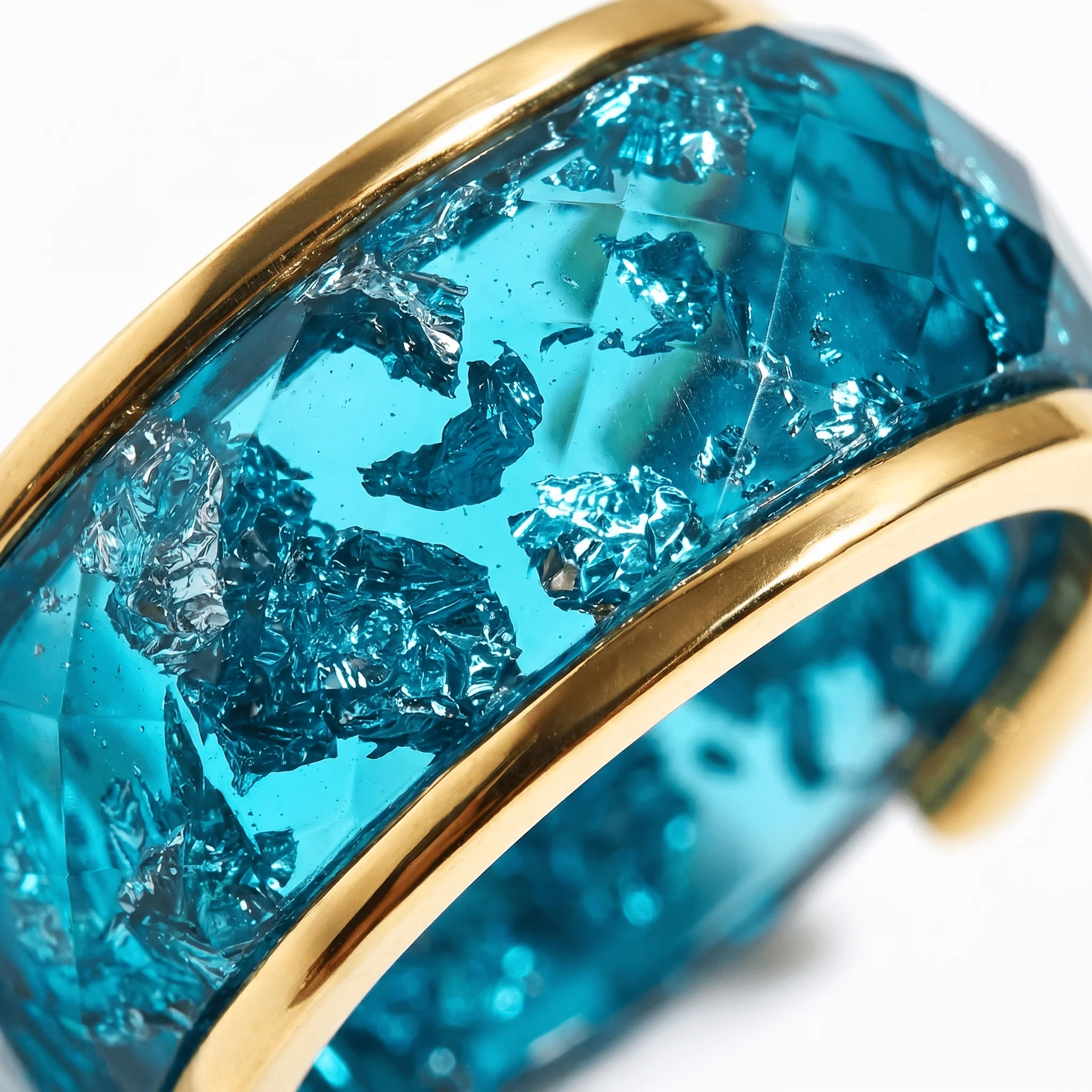 2-in-1 Resin Ring - Ocean Blue - Image 12