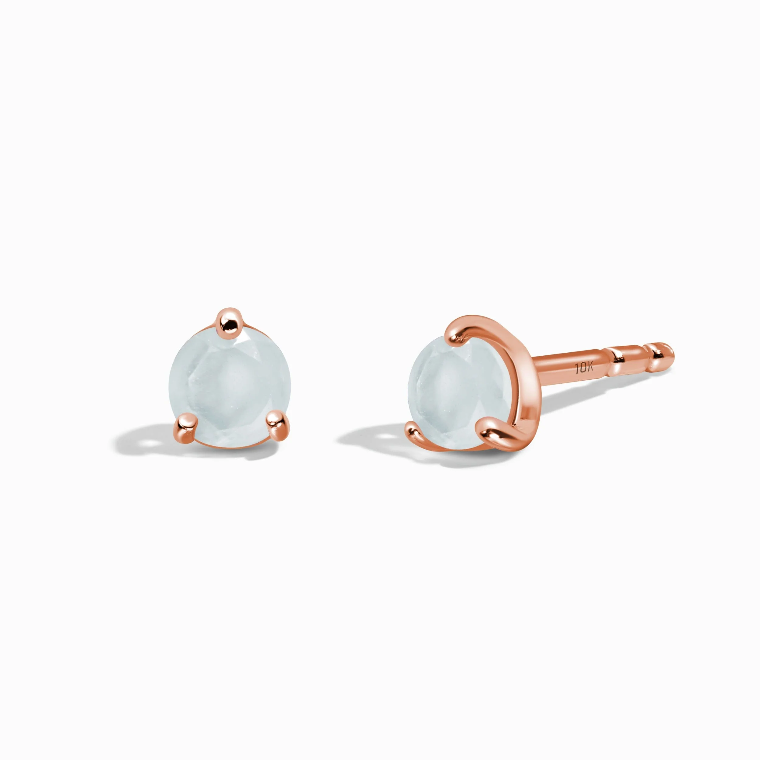 Aquamarine Round Studs - Image 7