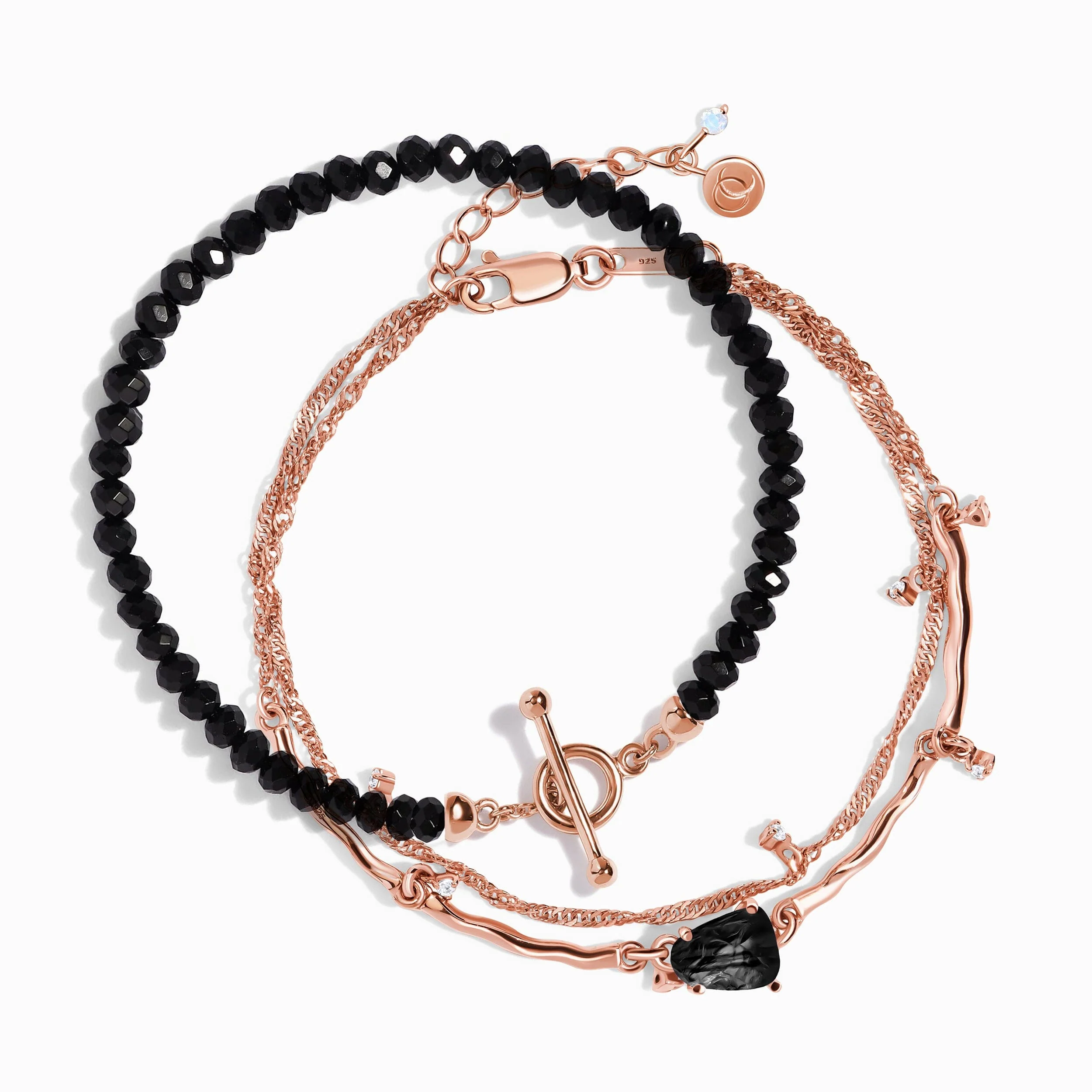 Black Obsidian Flow & Vibrations Bracelet - Image 3