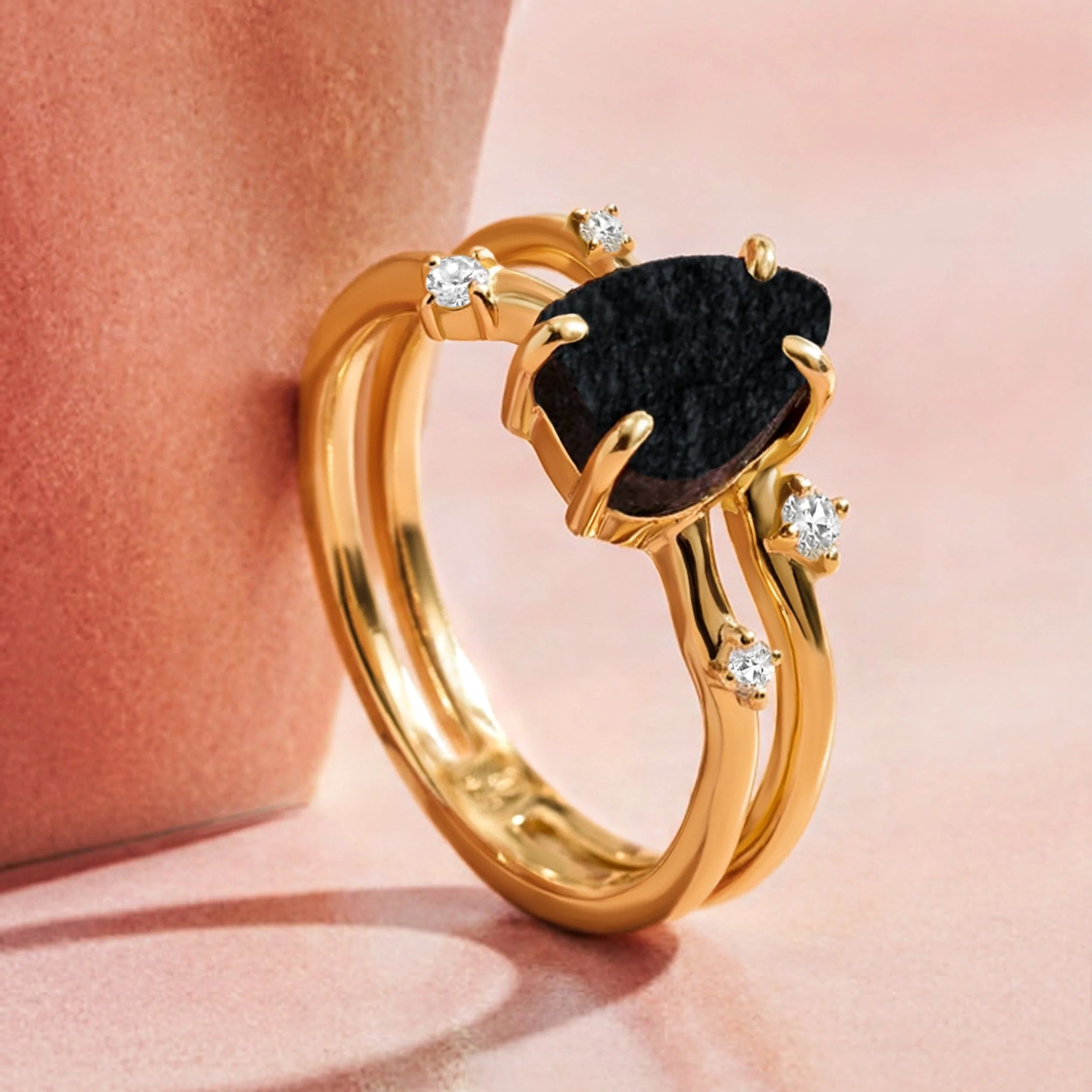 Black Obsidian Ring - Flow - Image 22
