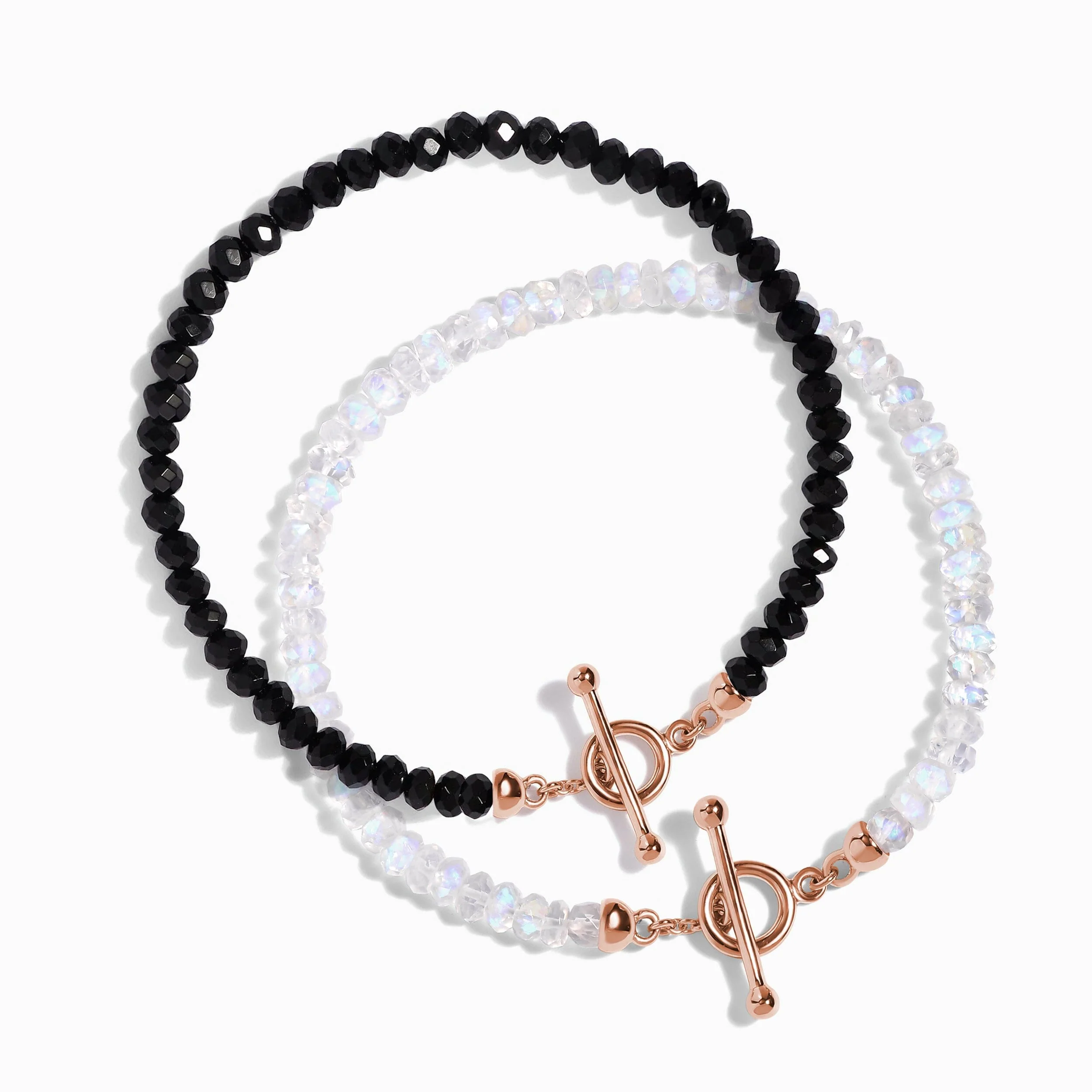 Moonstone & Black Obsidian Vibrations Bracelets - Image 3