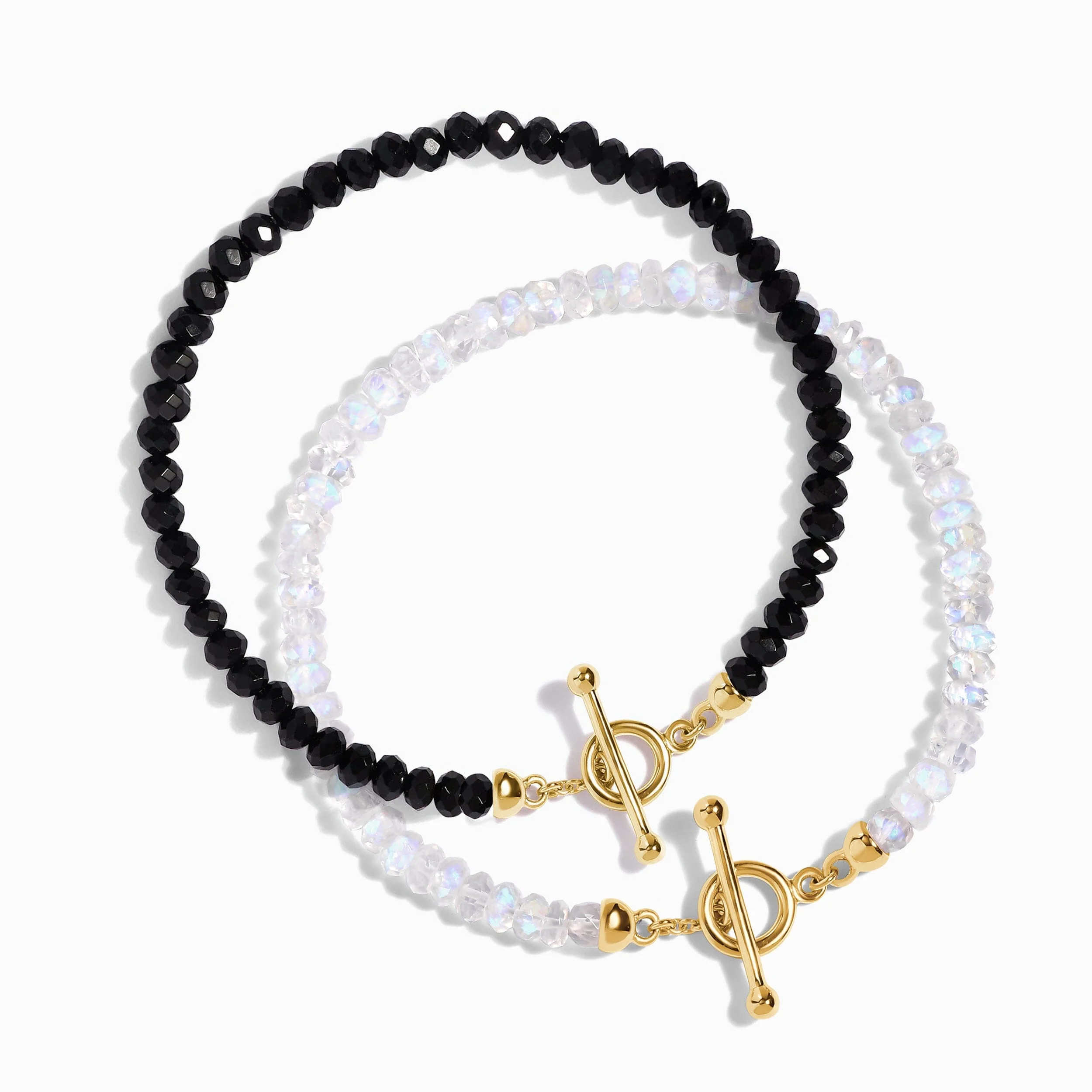 Moonstone & Black Obsidian Vibrations Bracelets - Image 5