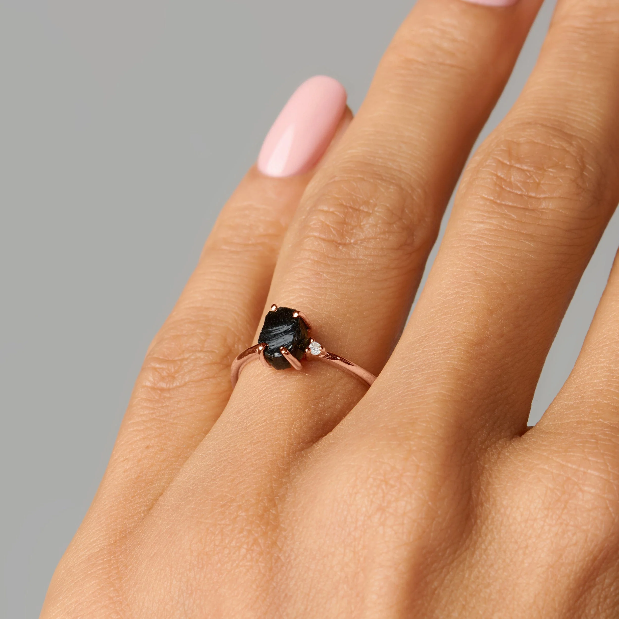 Black Obsidian Ring - Petite Allure - Image 10