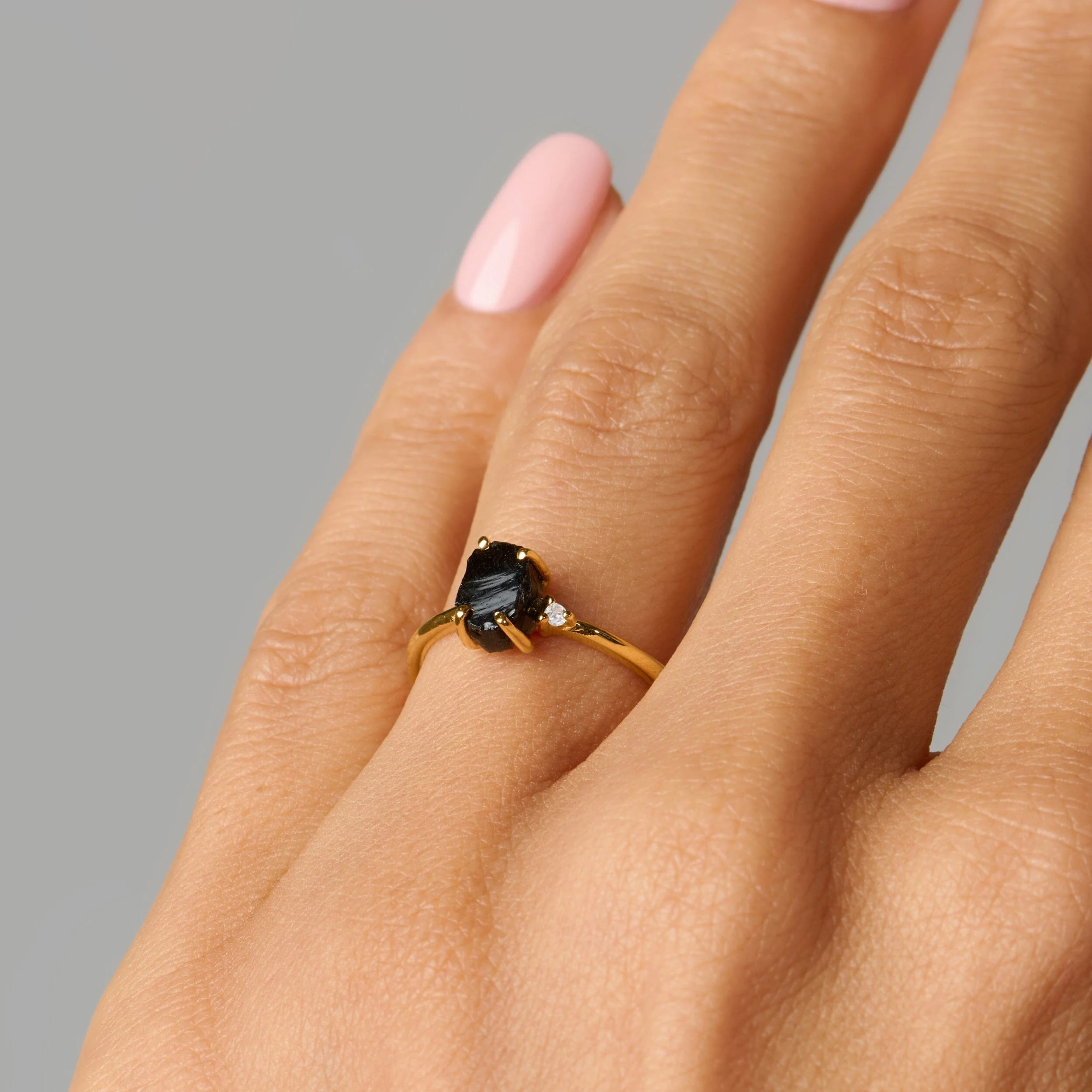 Black Obsidian Ring - Petite Allure - Image 12