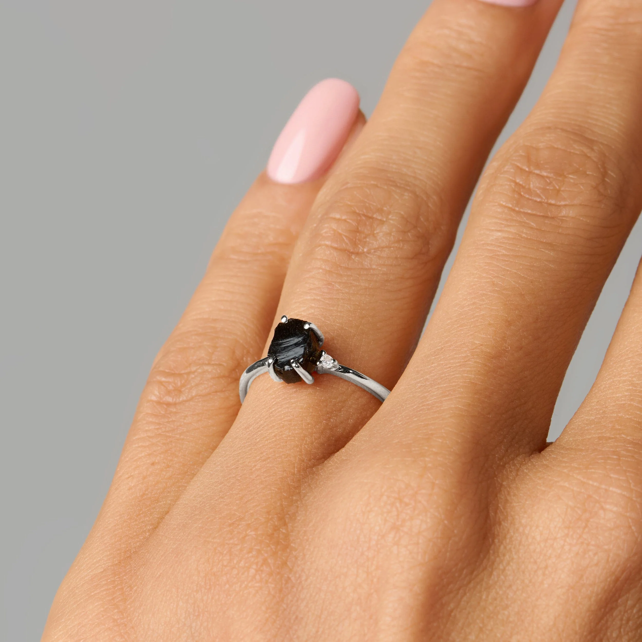 Black Obsidian Ring - Petite Allure - Image 8
