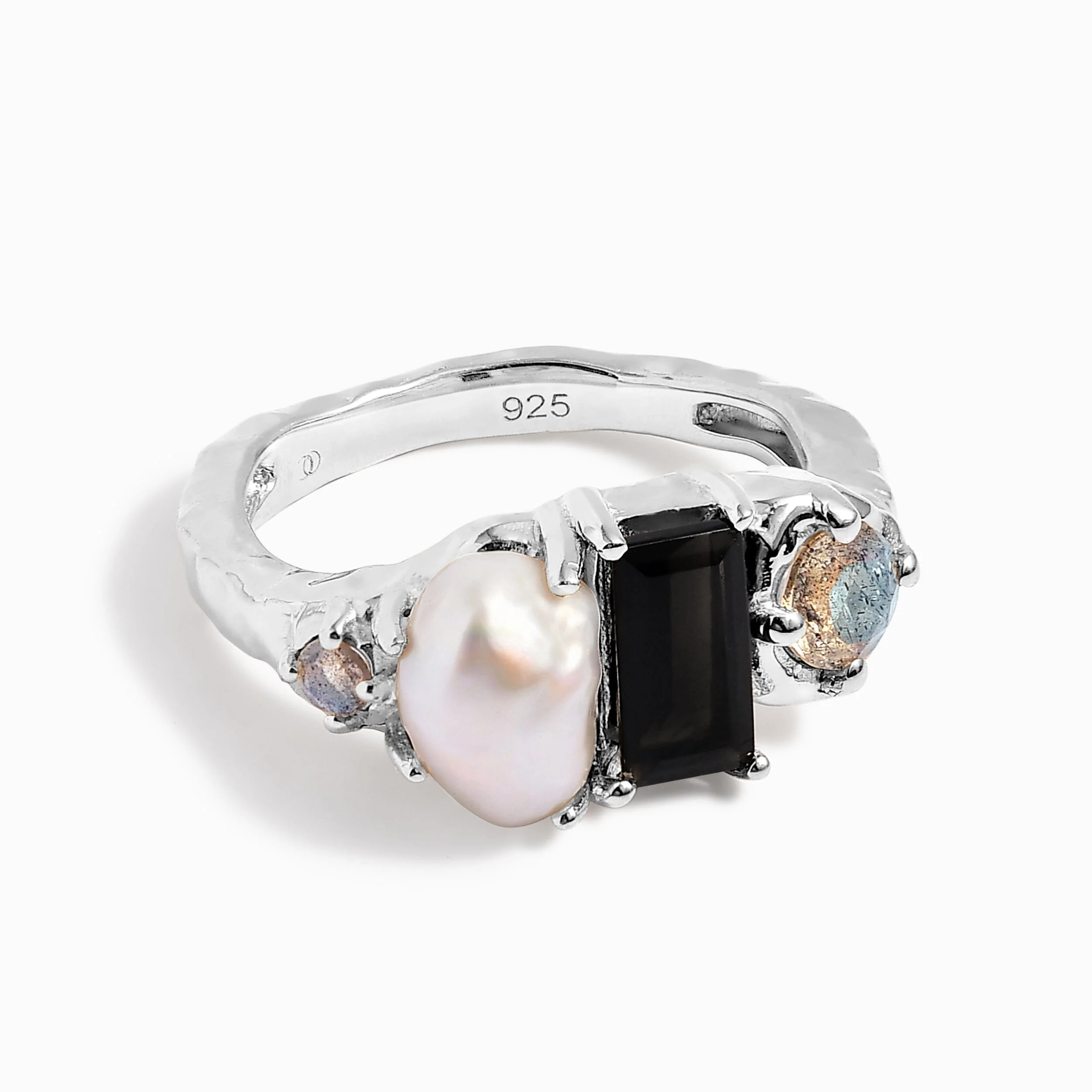 Black Obsidian Pearl Ring - Treasure - Image 27