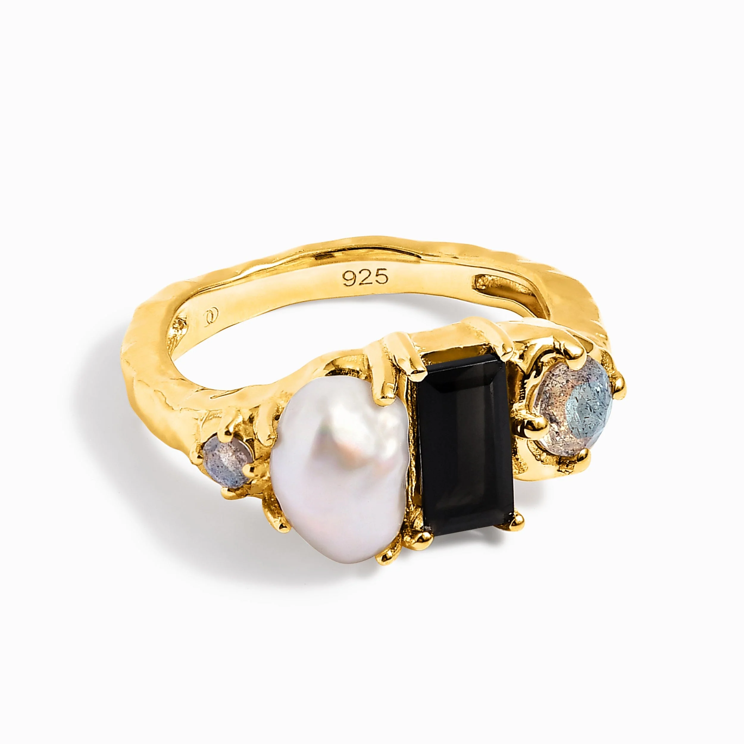 Black Obsidian Pearl Ring - Treasure - Image 26