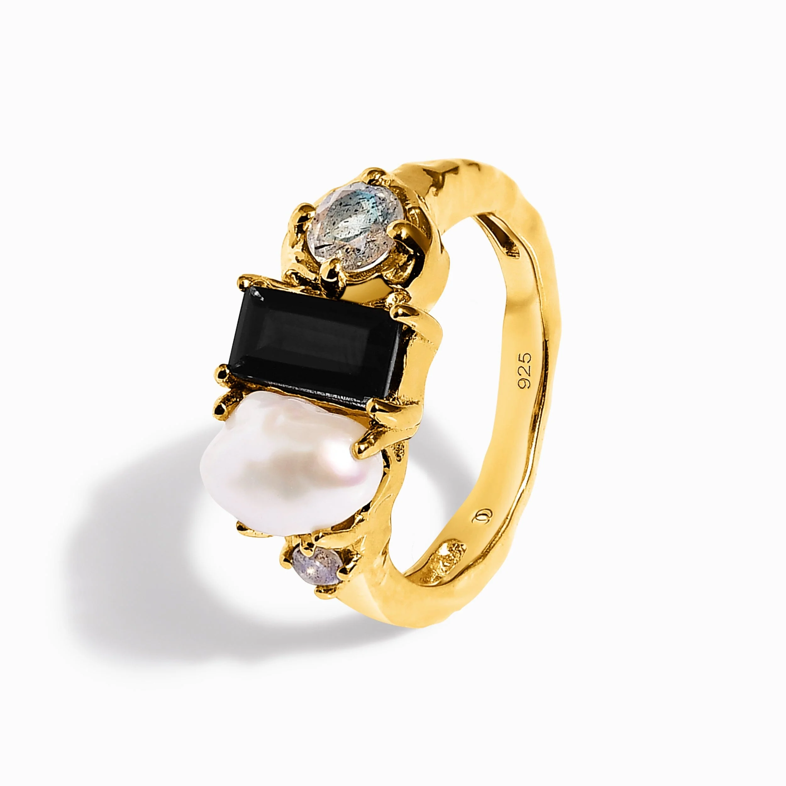 Black Obsidian Pearl Ring - Treasure - Image 25