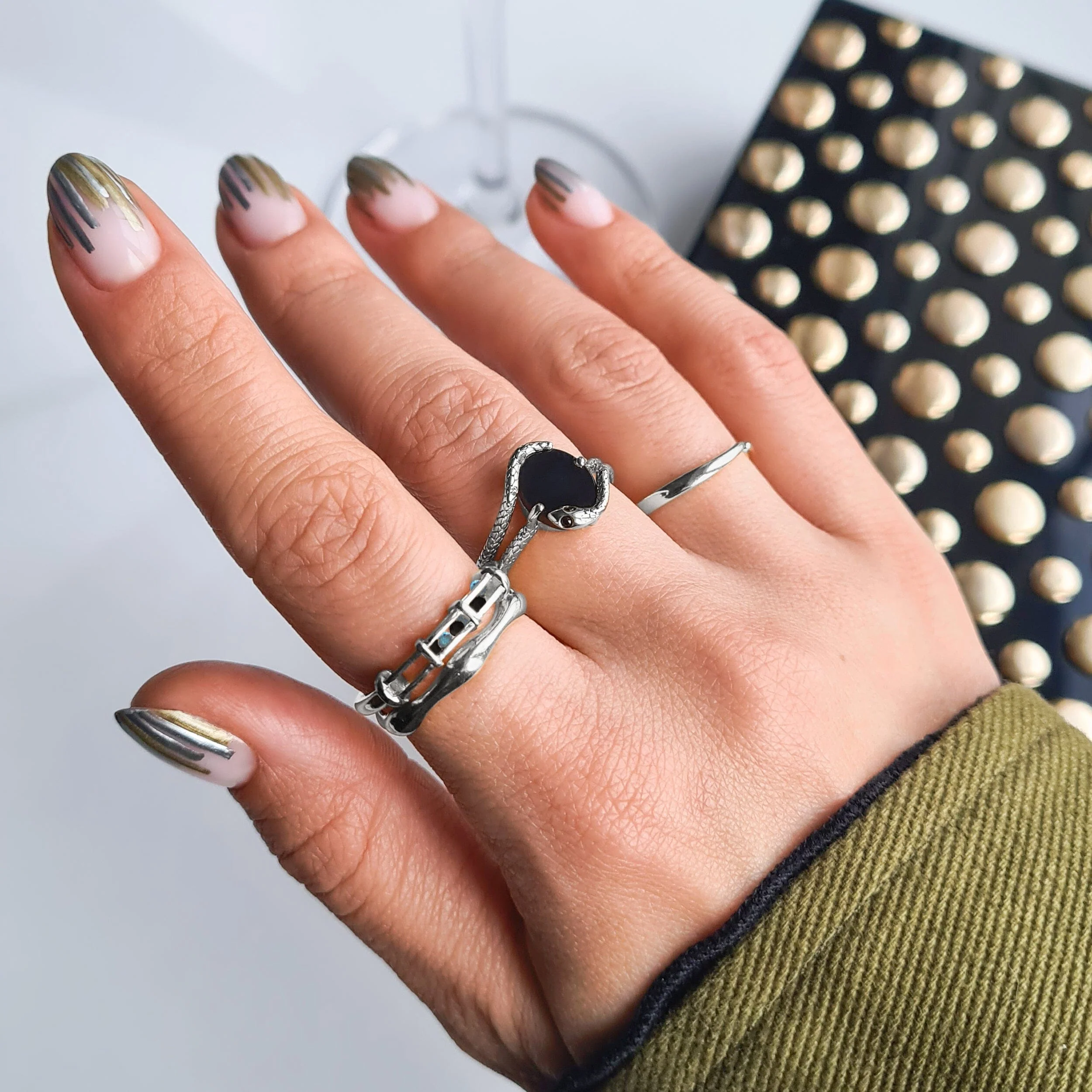 Black Onyx Ring - Serpent - Image 28