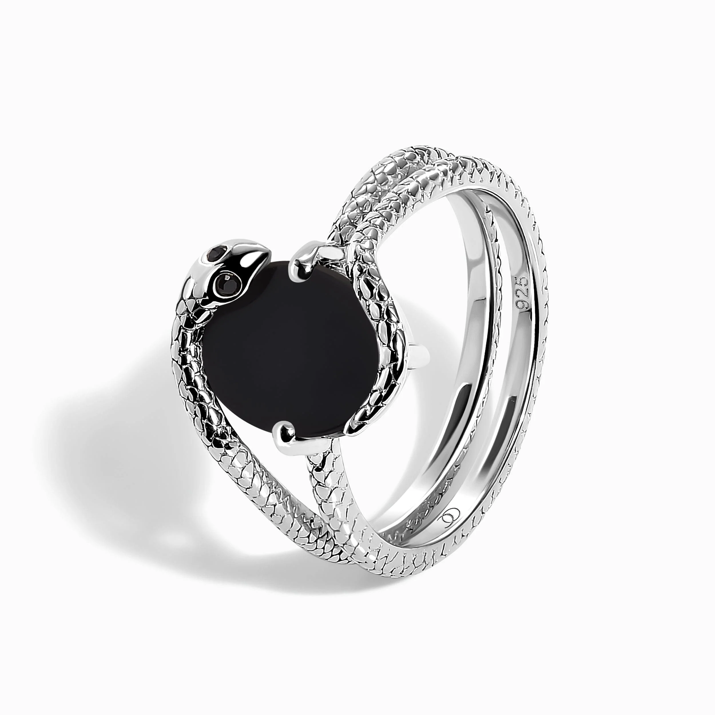 Black Onyx Serpent & Twinkling Rings - Image 17