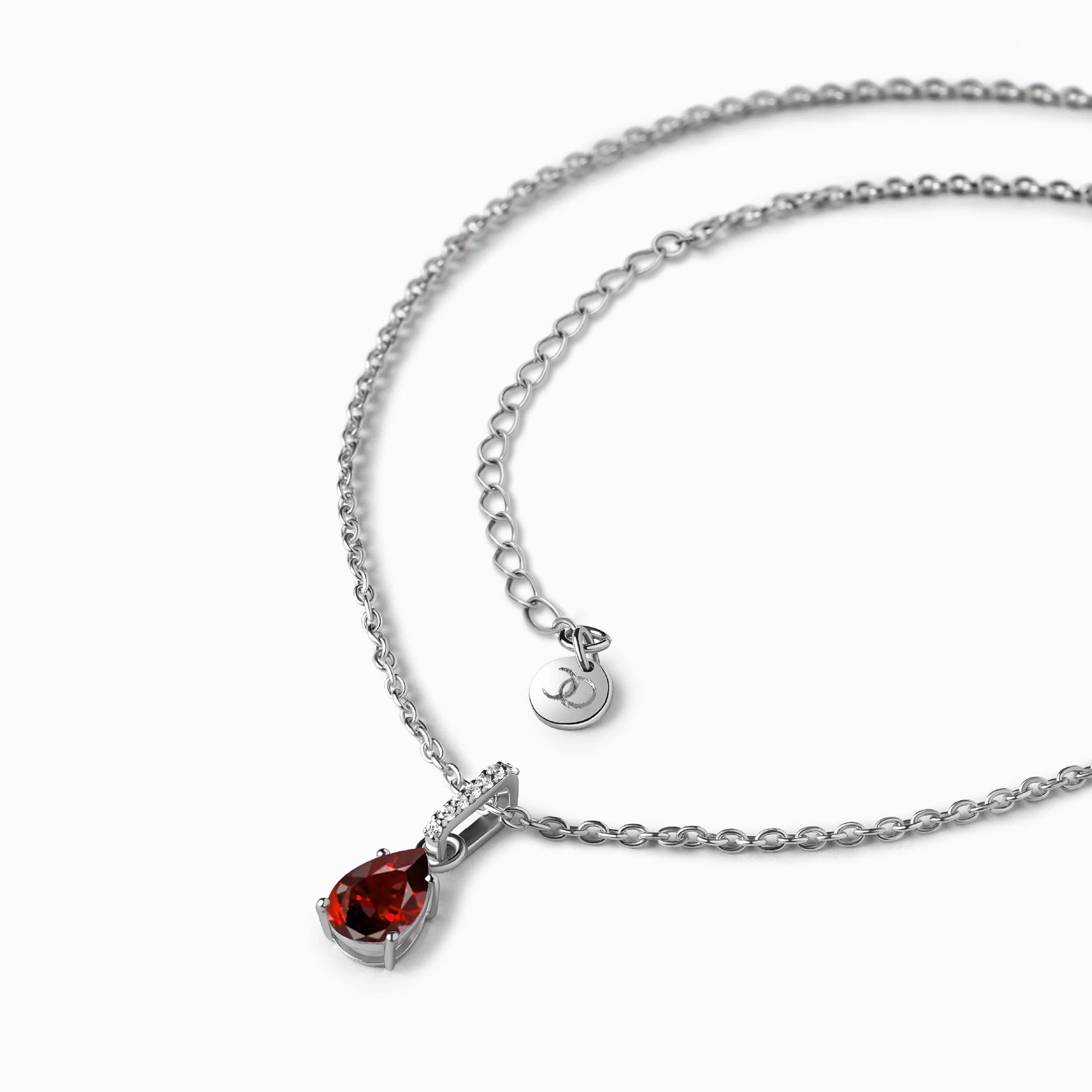 Garnet Necklace Sway - January Birthstone - Image 24