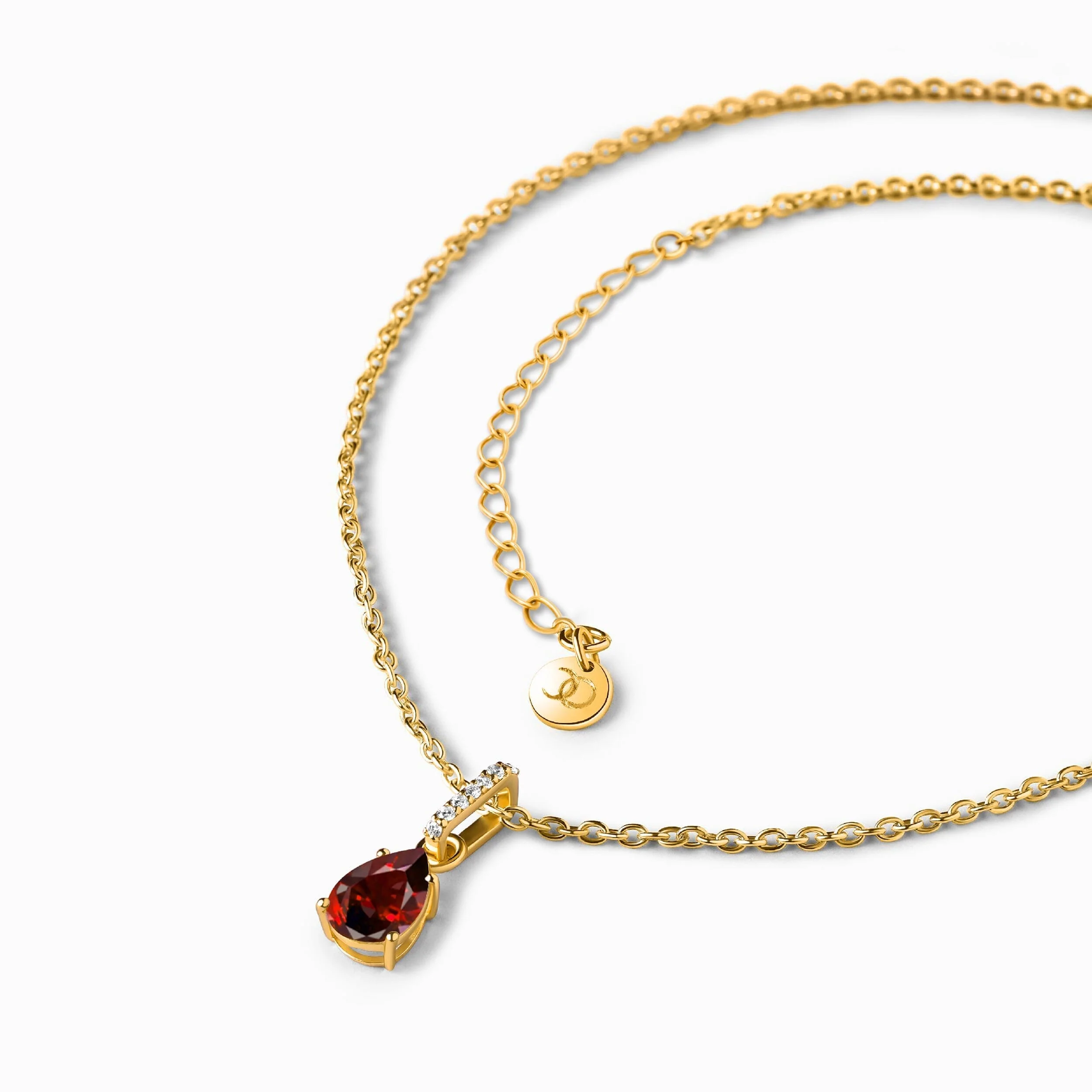 Garnet Necklace Sway - January Birthstone - Image 26