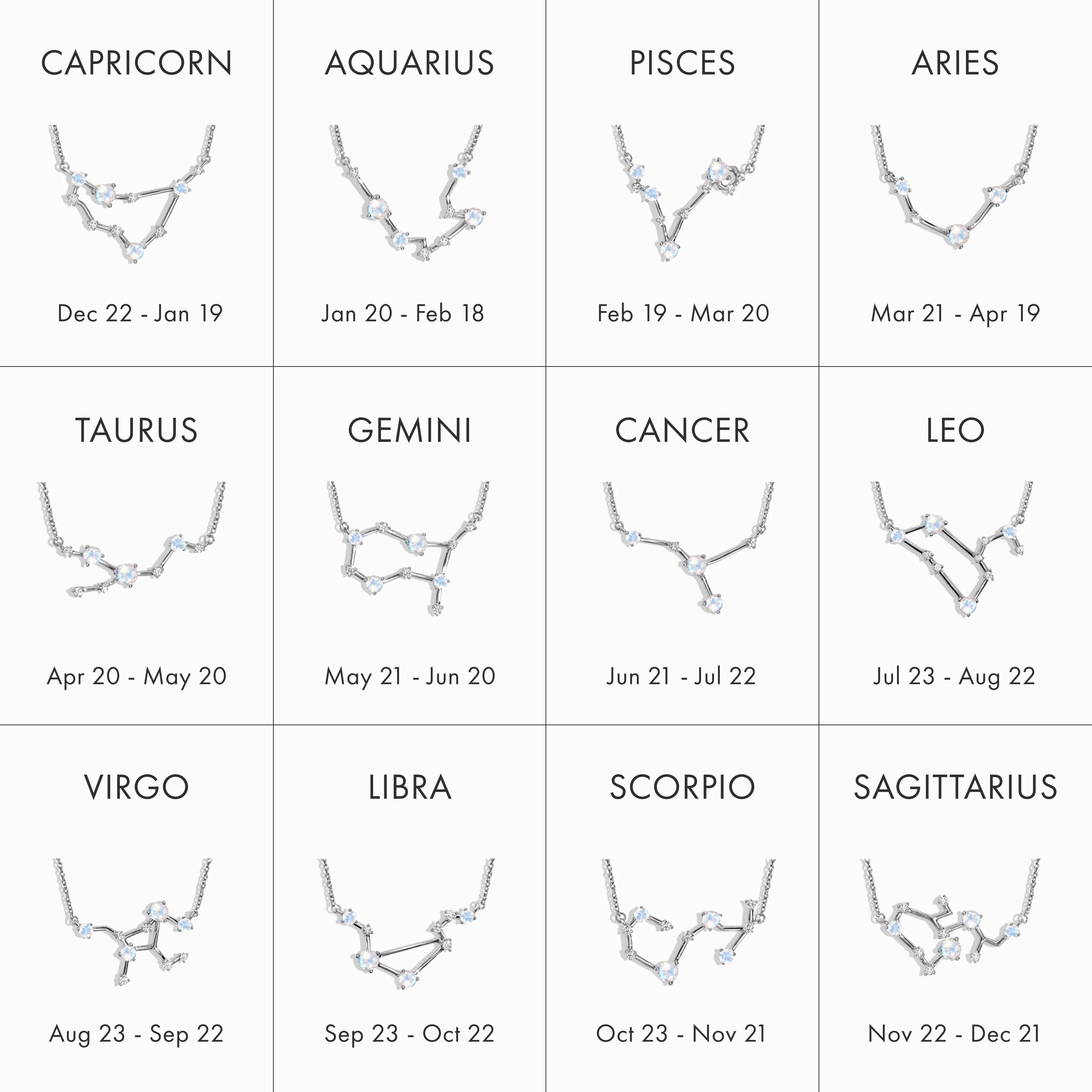 Moonstone Earrings - Leo Zodiac Constellation - Image 11