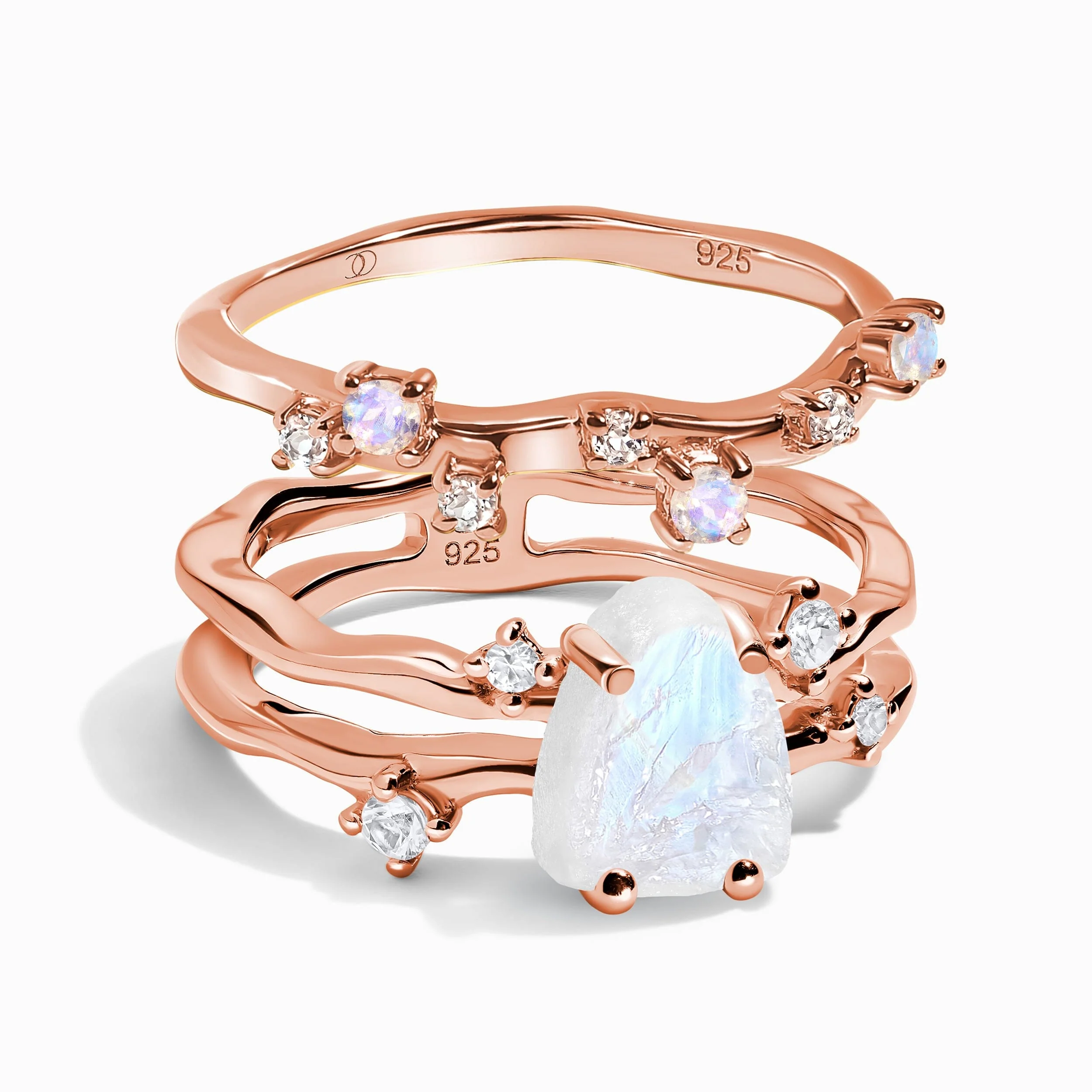 Moonstone Flow & Stardust Rings - Image 3
