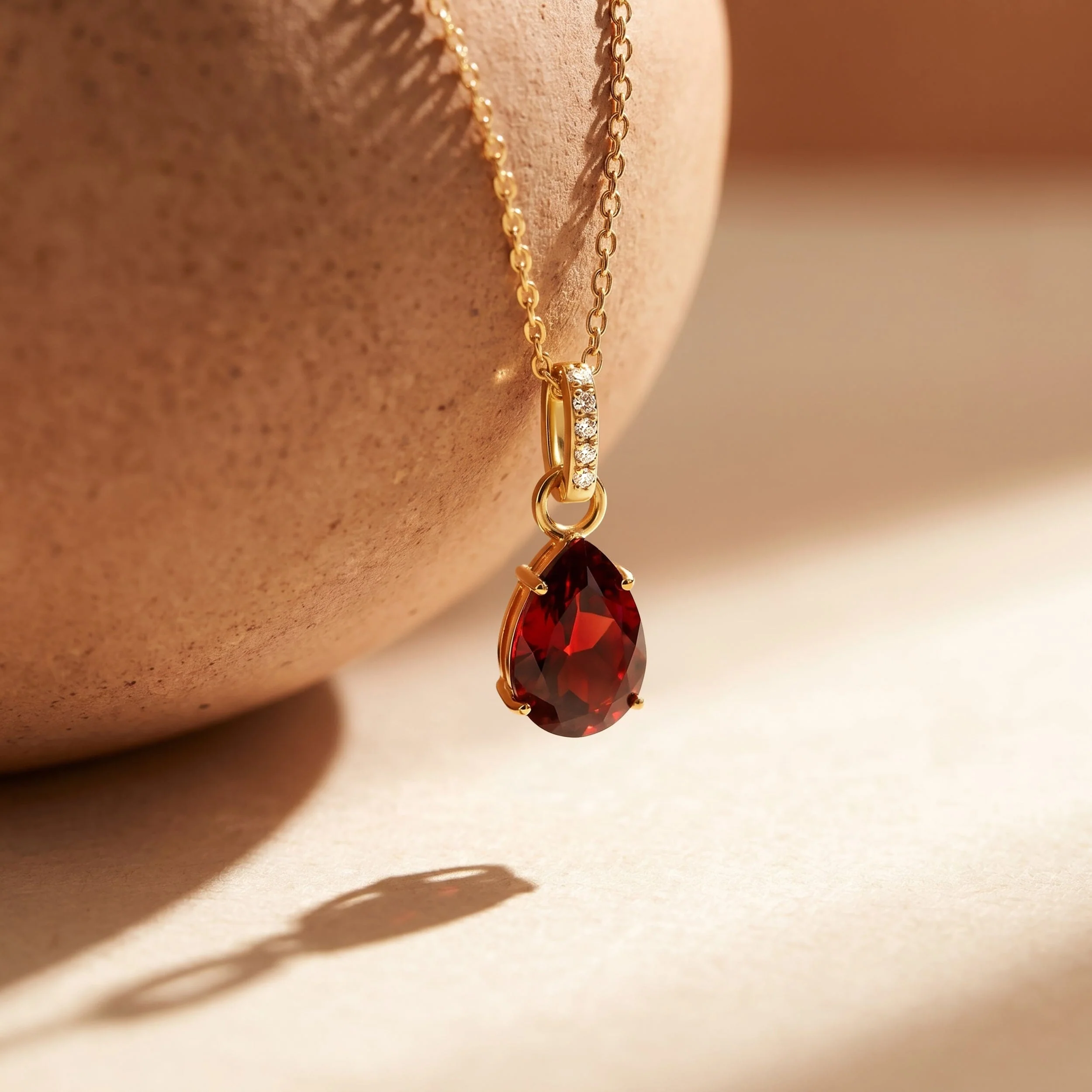Garnet Necklace Sway - January Birthstone - Image 10