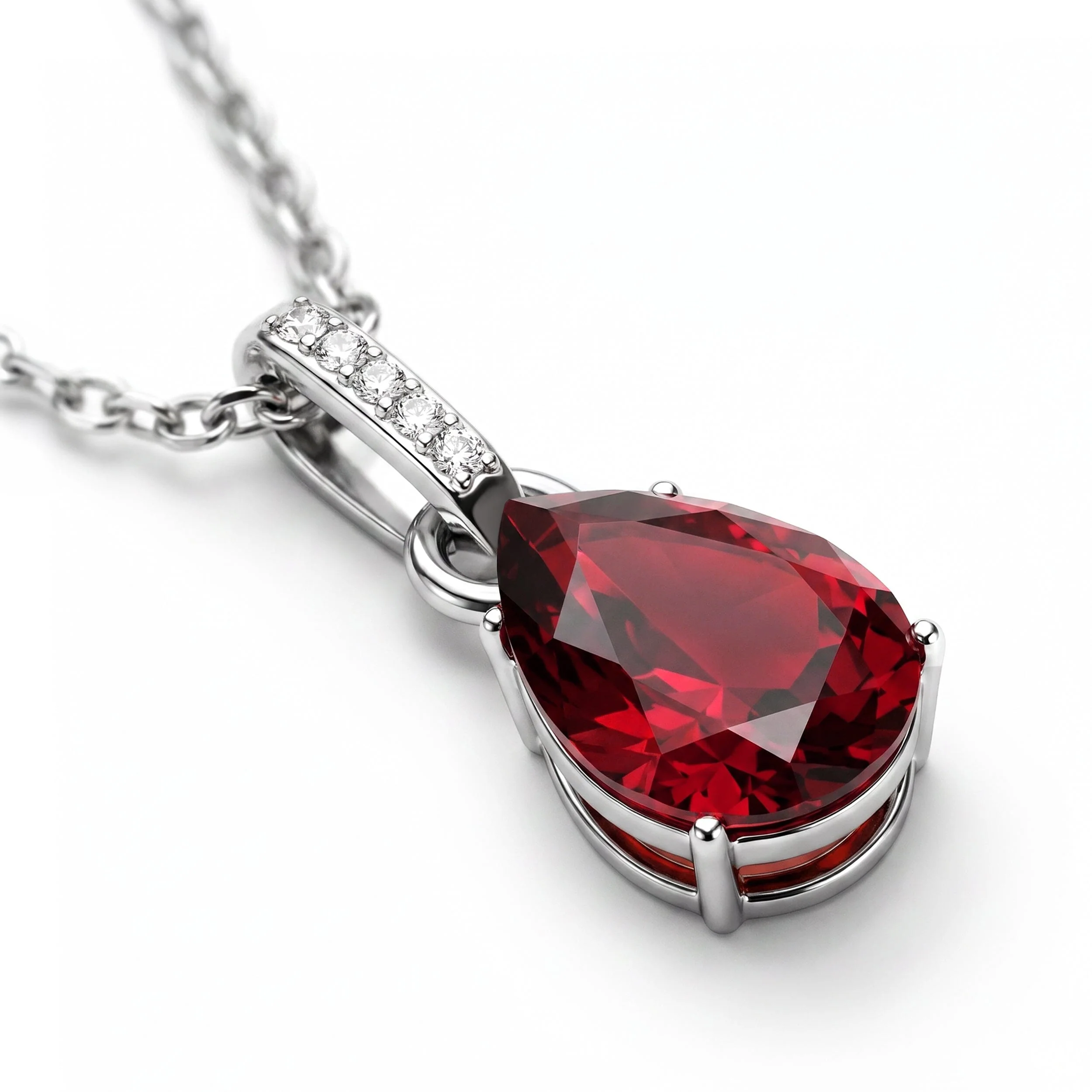Garnet Necklace Sway - January Birthstone - Image 11