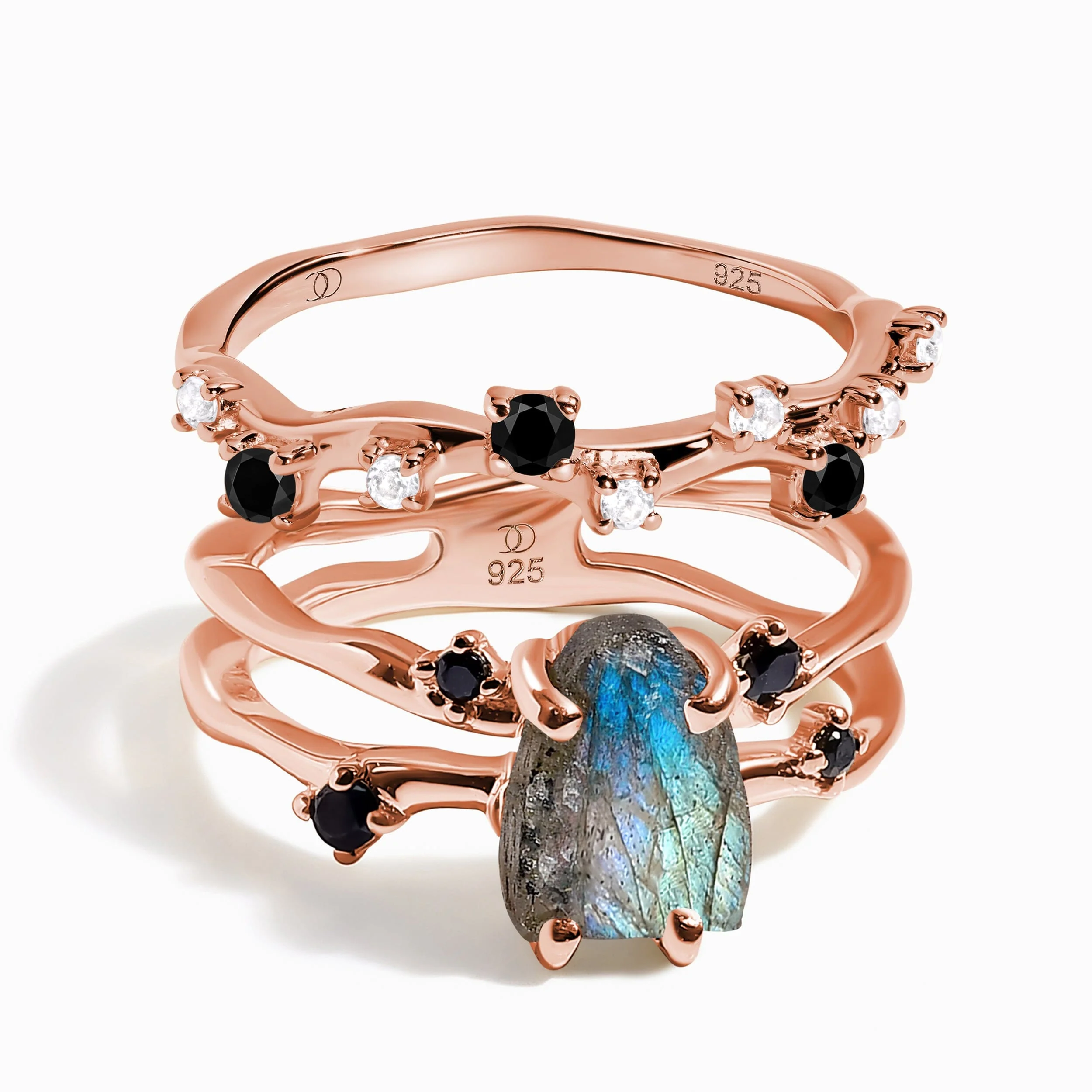 Labradorite Flow & Stardust Rings - Image 3