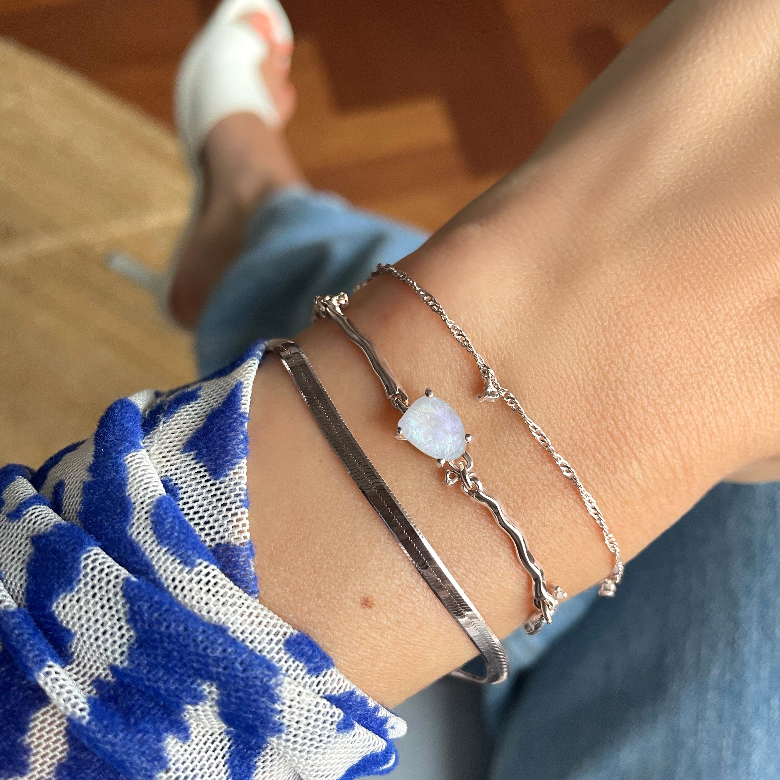 Moonstone Flow & Herringbone Bracelets - Image 16