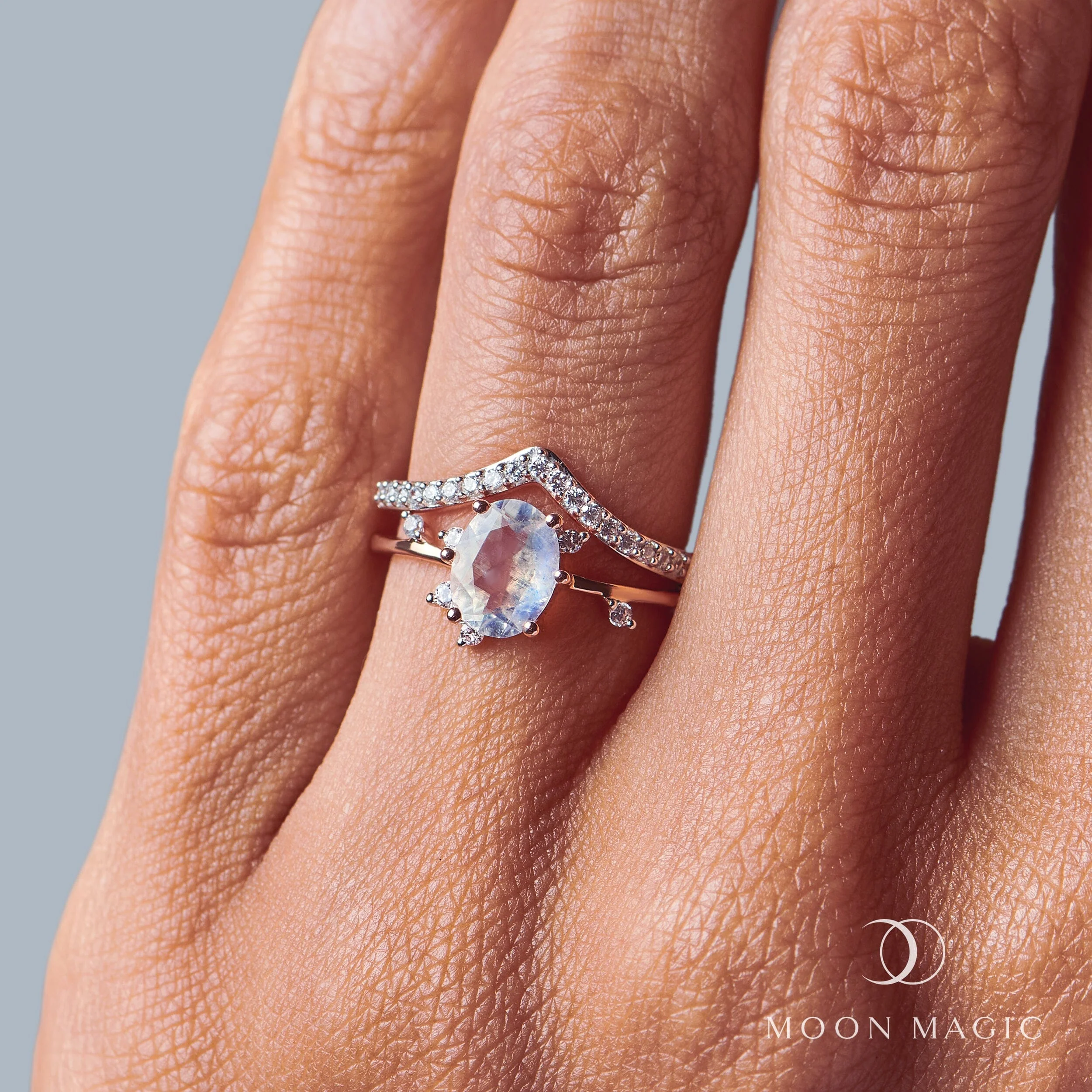 Moonstone Diamond Ring - Muse - Image 9