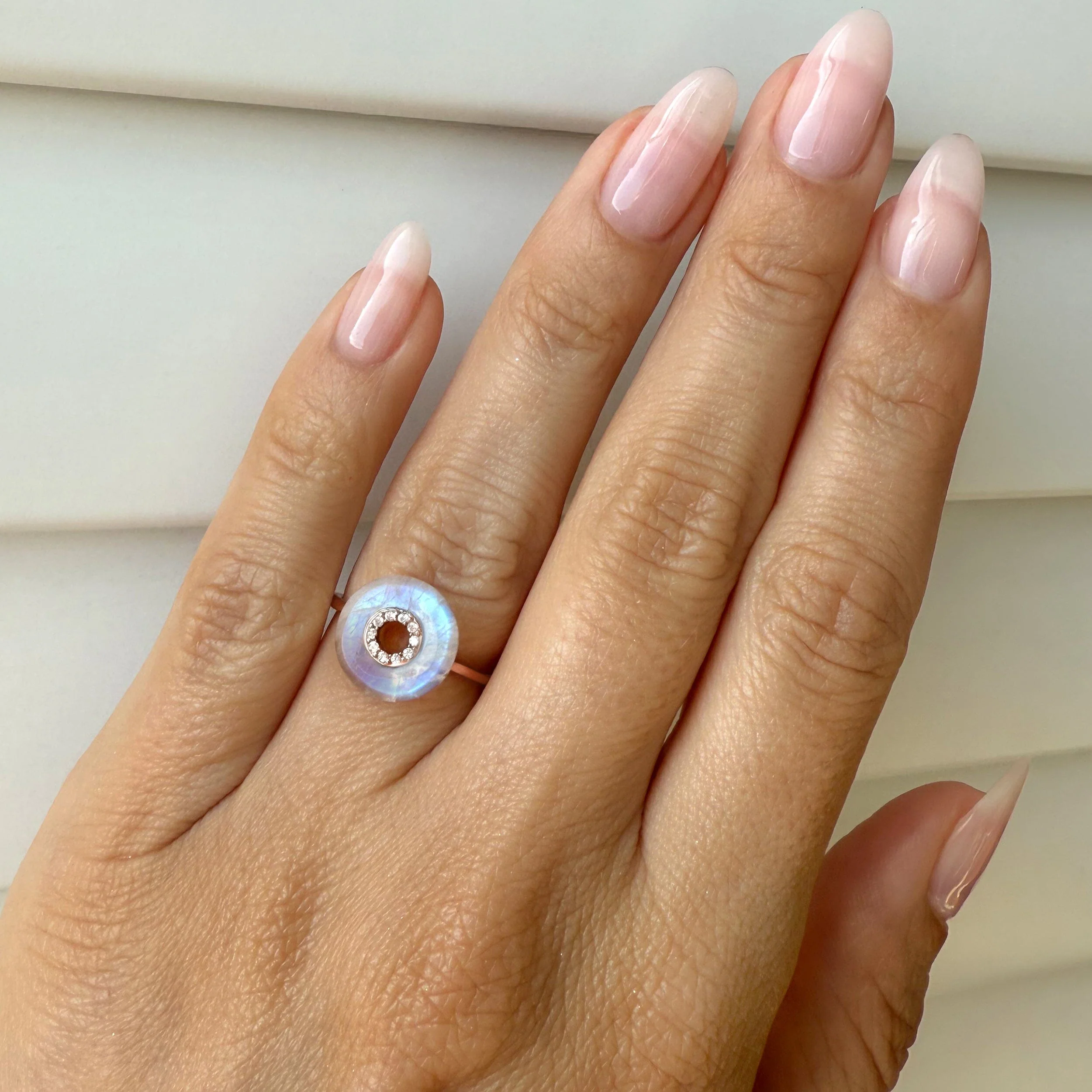 Moonstone Fidget Ring - Liora - Image 4