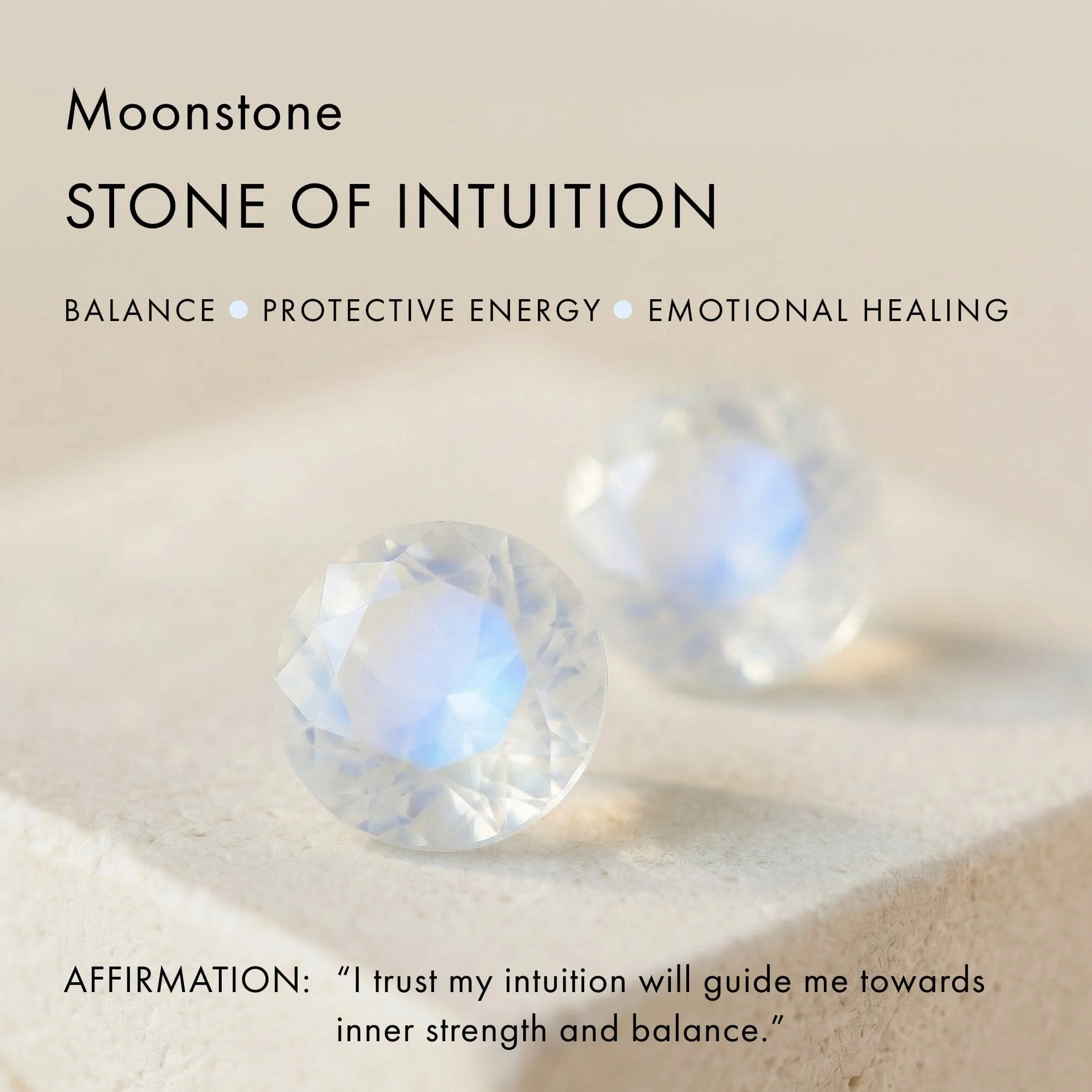 Moonstone Necklace - Alphabet - Image 60
