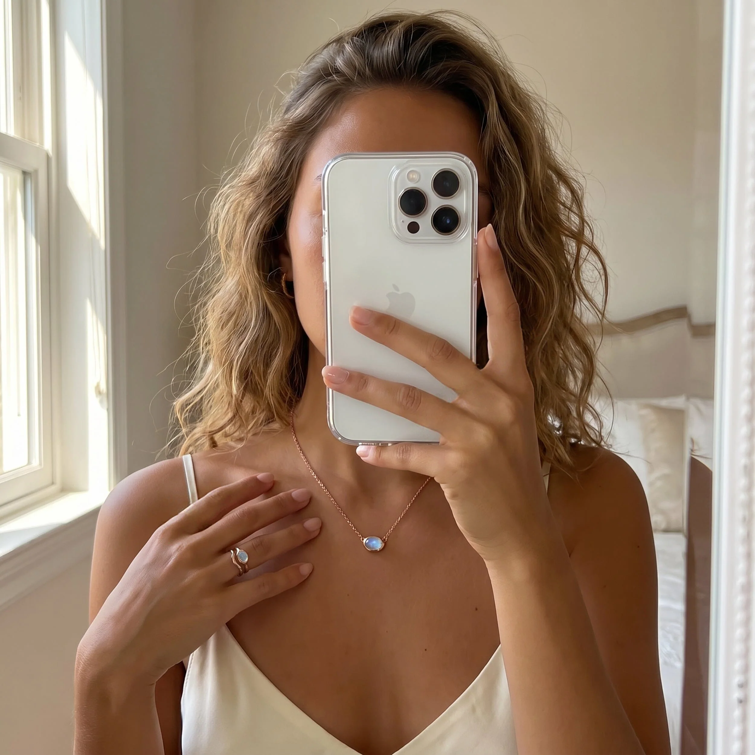 Moonstone Necklace - Skin-Touch - Image 6