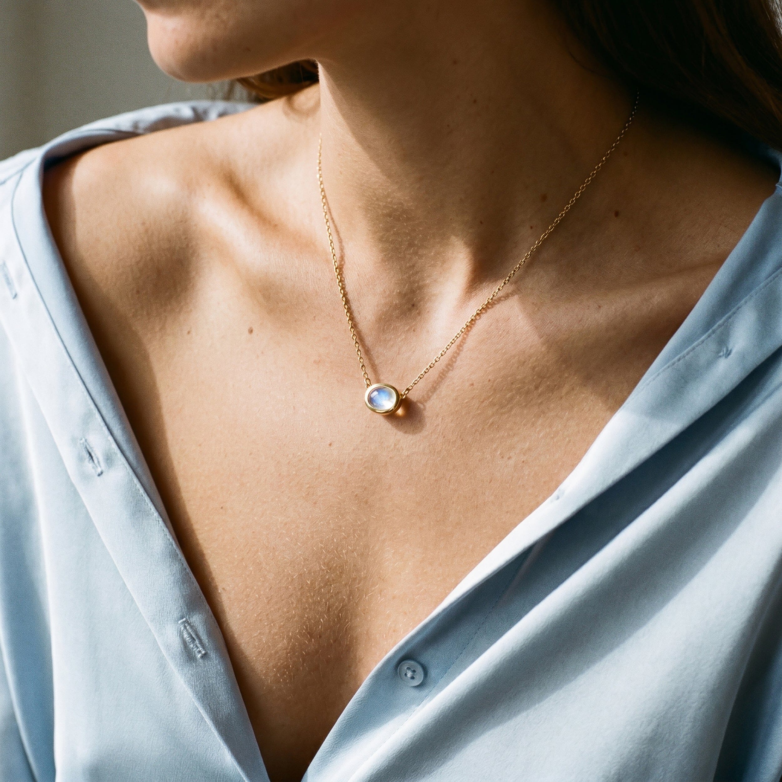 Moonstone Necklace - Skin-Touch - Image 8