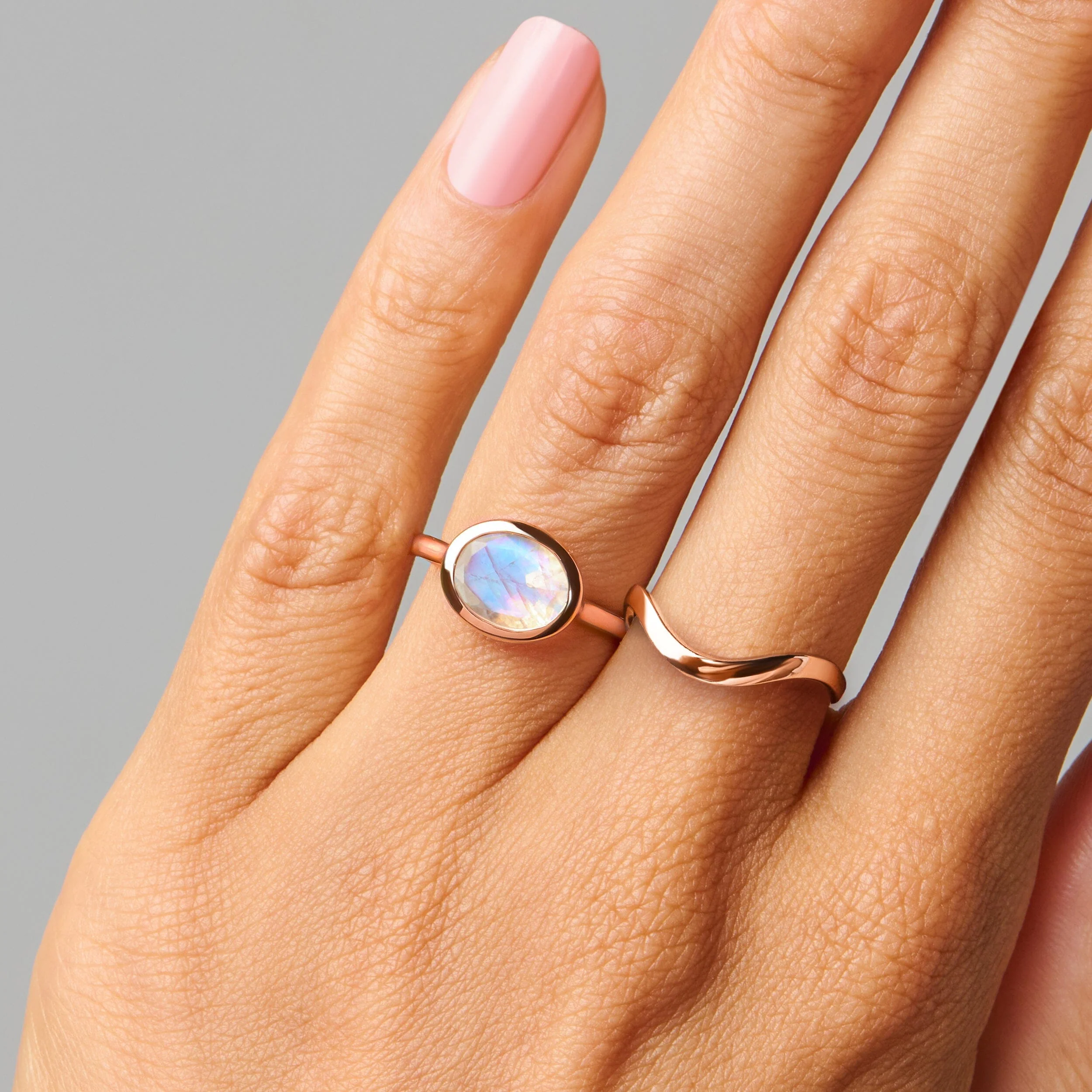 Moonstone Skin-Touch & Waves Rings - Image 6