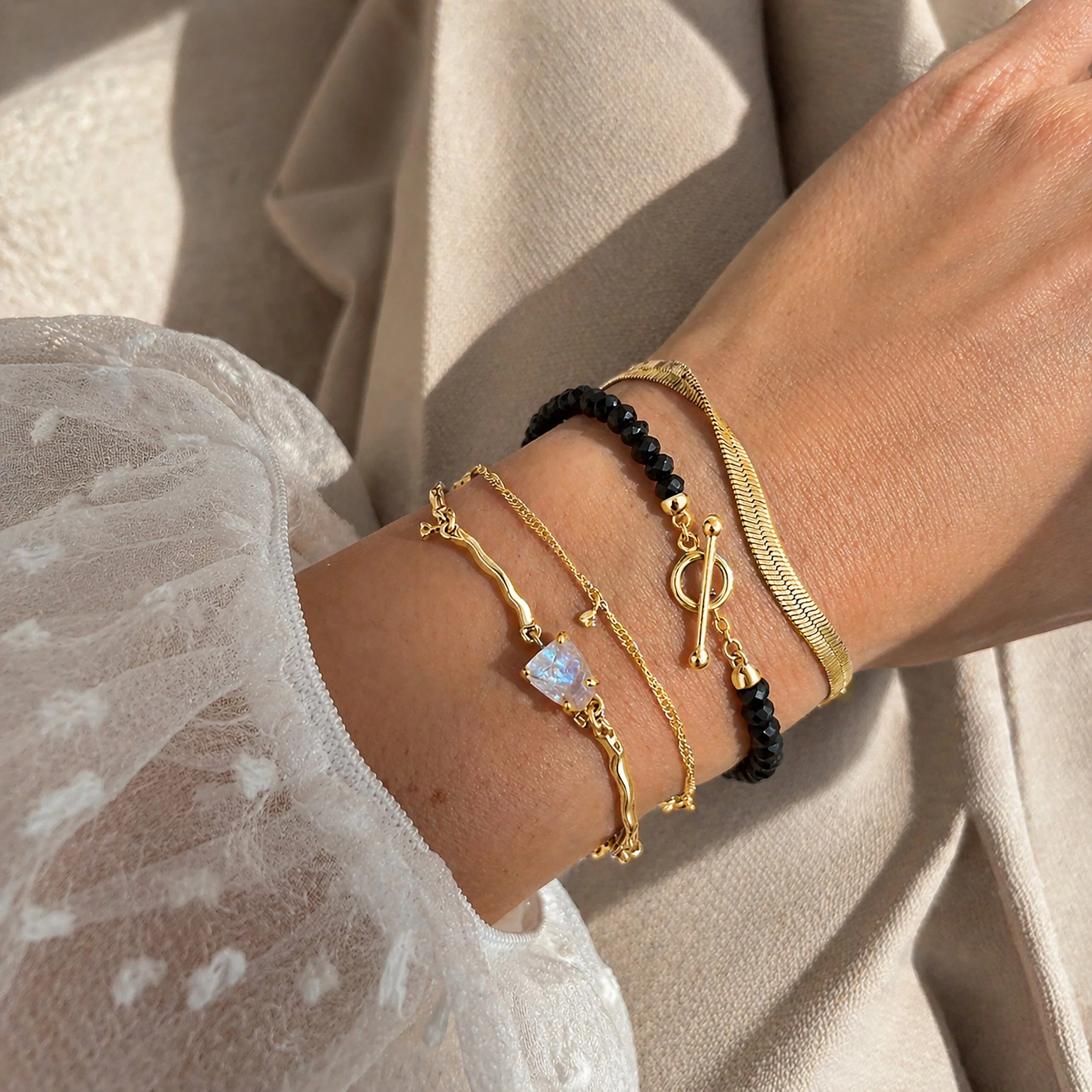 Moonstone Bracelet - Flow - Image 16