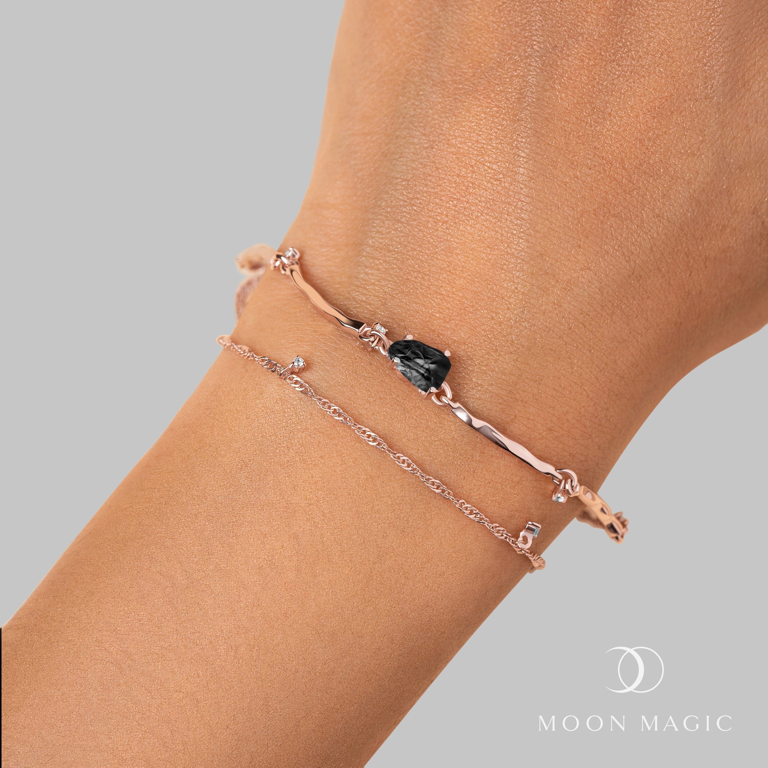 Black Obsidian Bracelet - Flow - Image 15