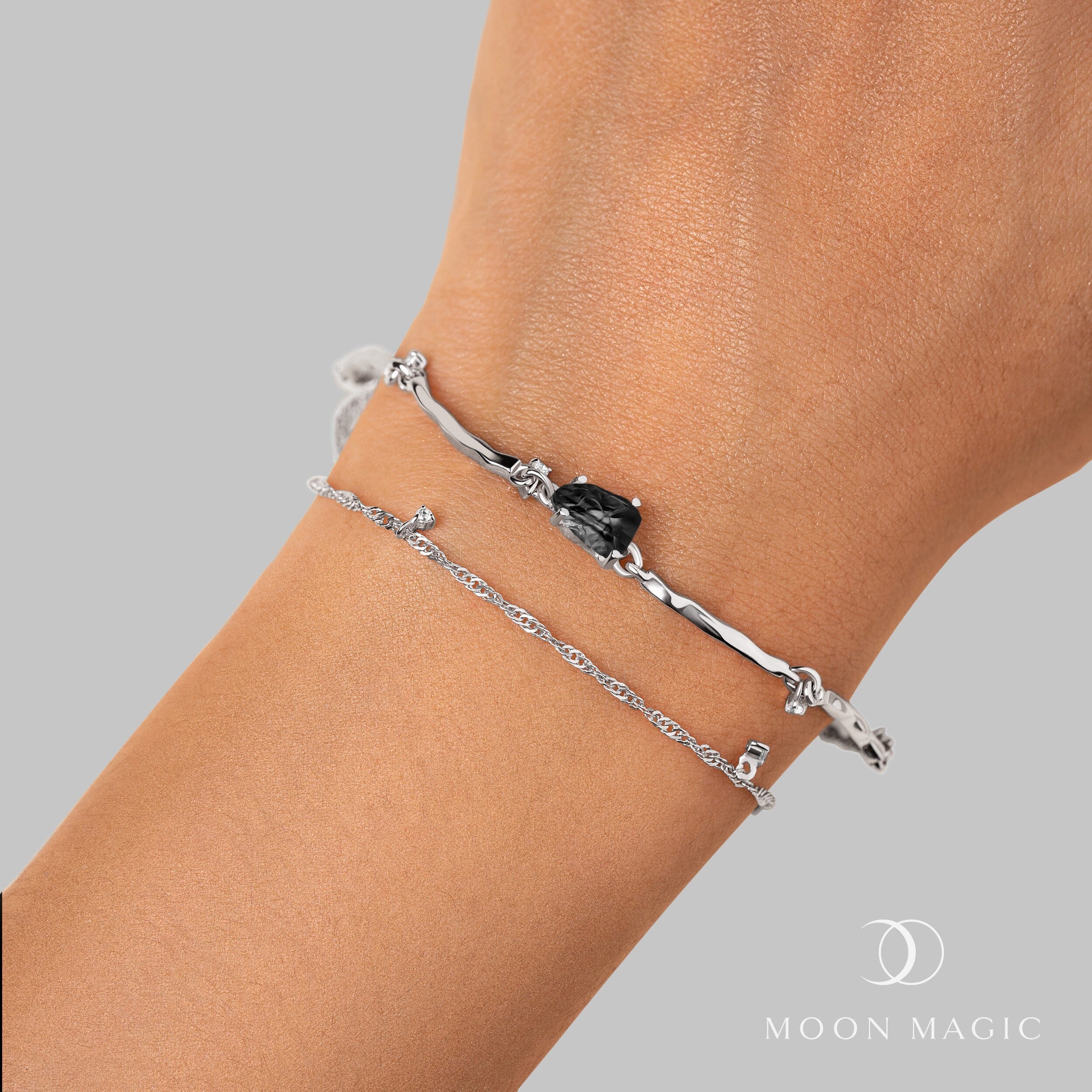 Black Obsidian Bracelet - Flow - Image 17