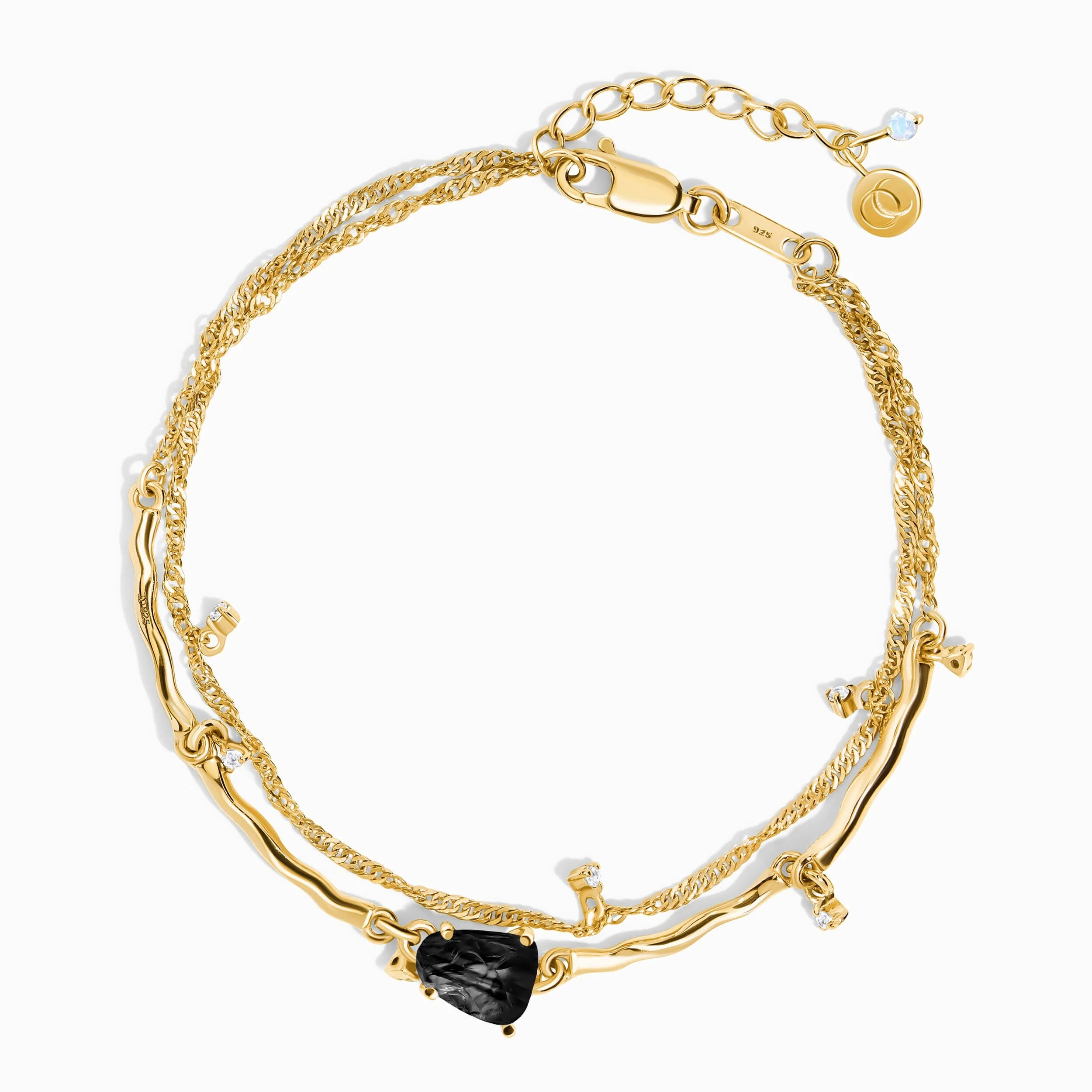 Black Obsidian Bracelet - Flow - Image 5