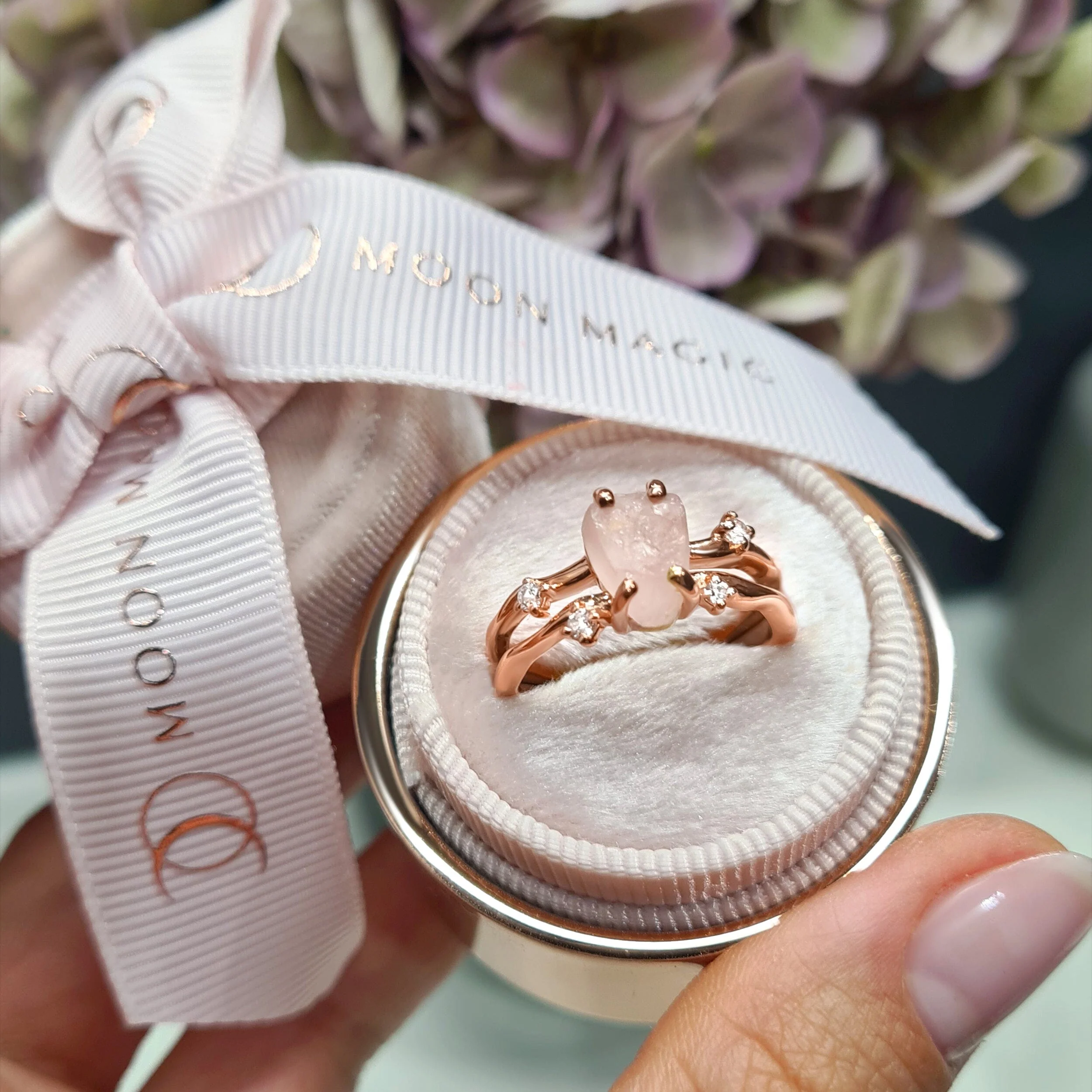 Rose Quartz Ring - Flow - Image 15