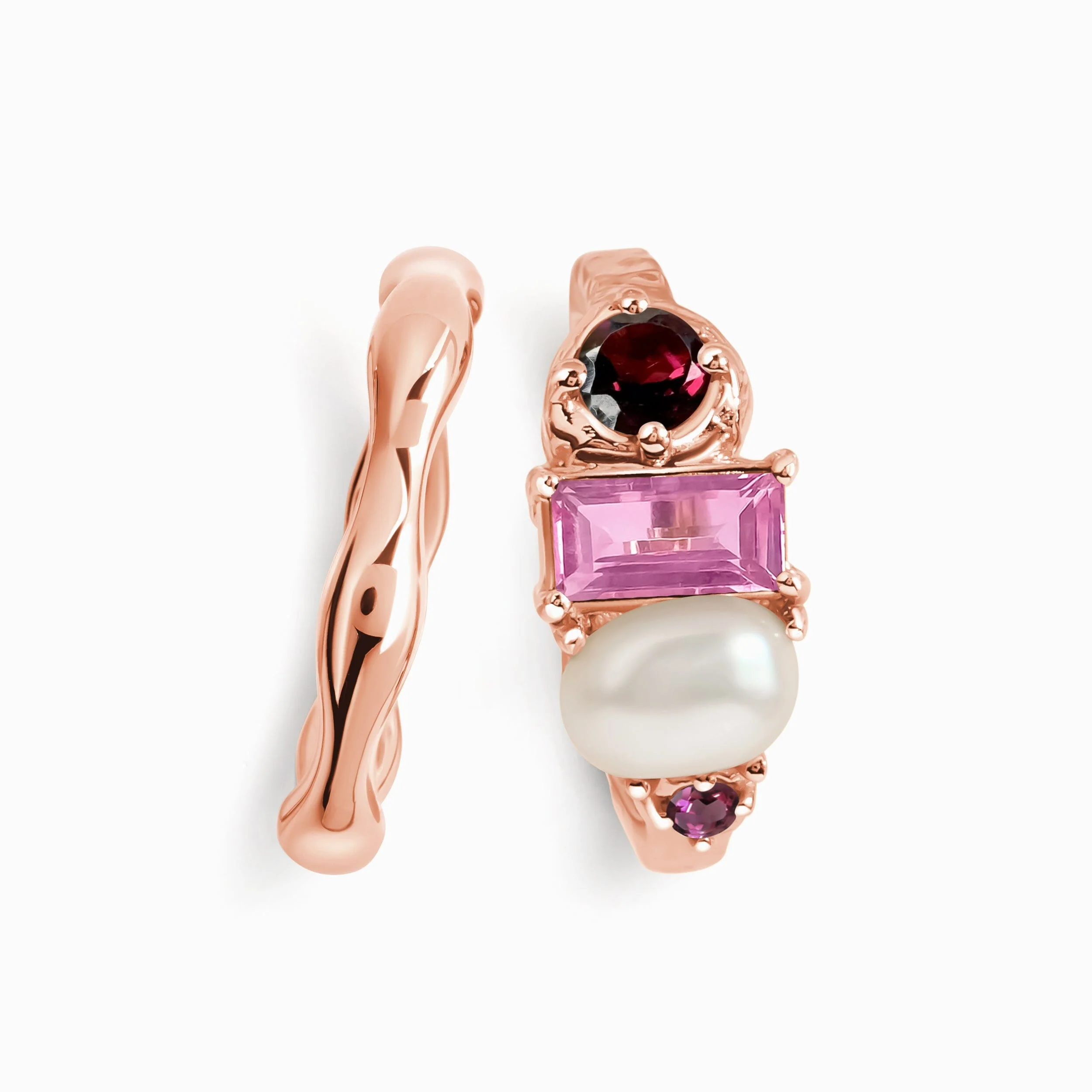 Garnet Pearl Treasure & Magma Rings - Image 5