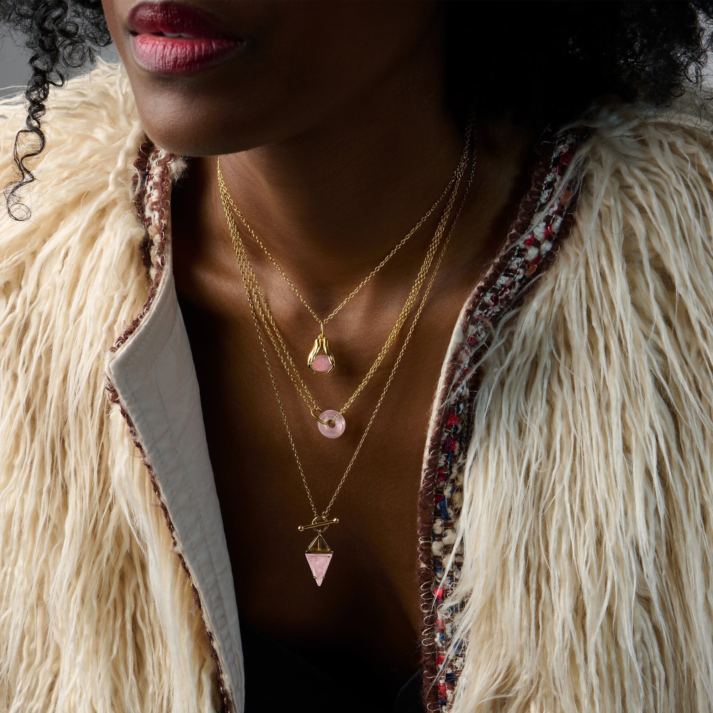 Rose Quartz Necklace - Heroine - Image 36