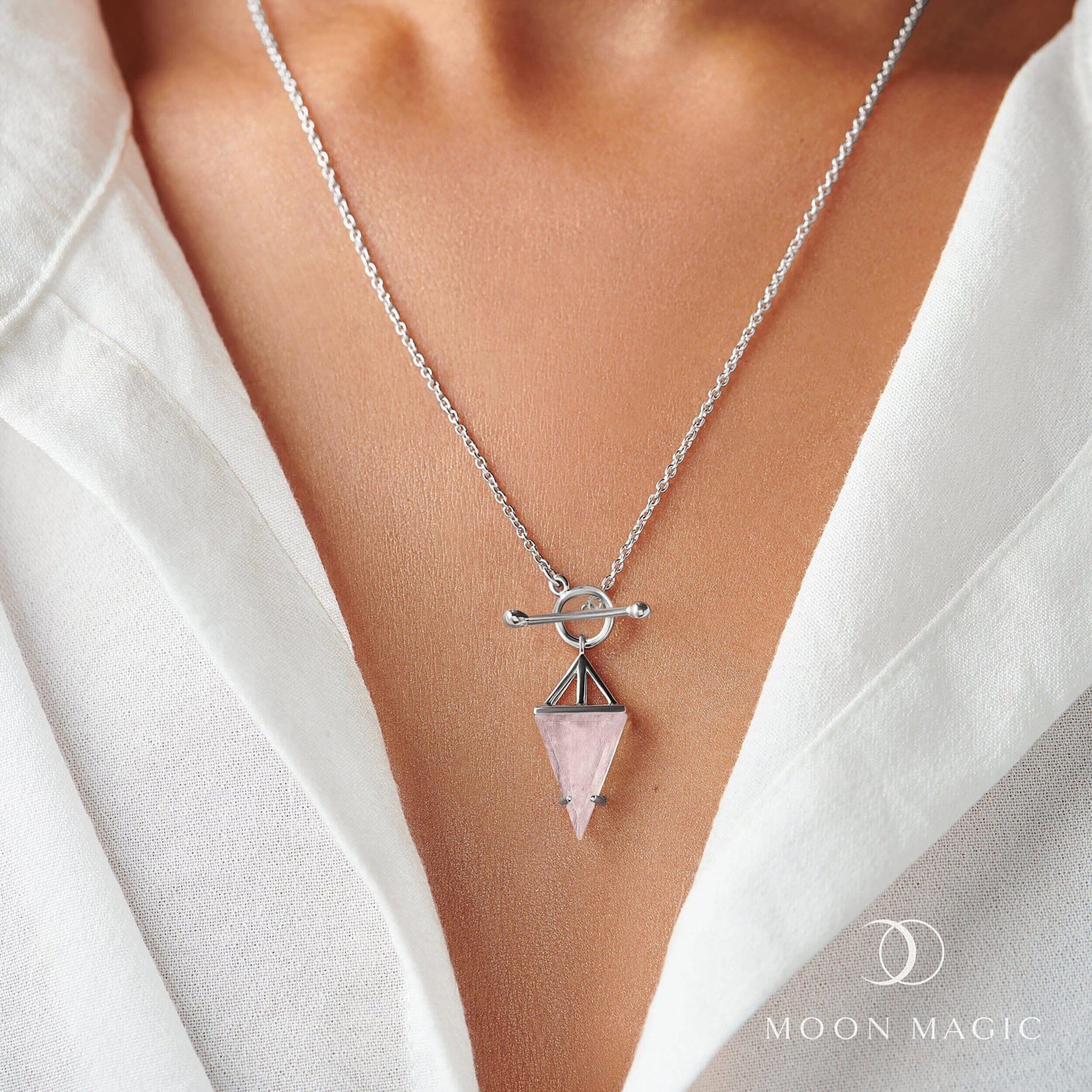 Rose Quartz Necklace - Heroine - Image 43