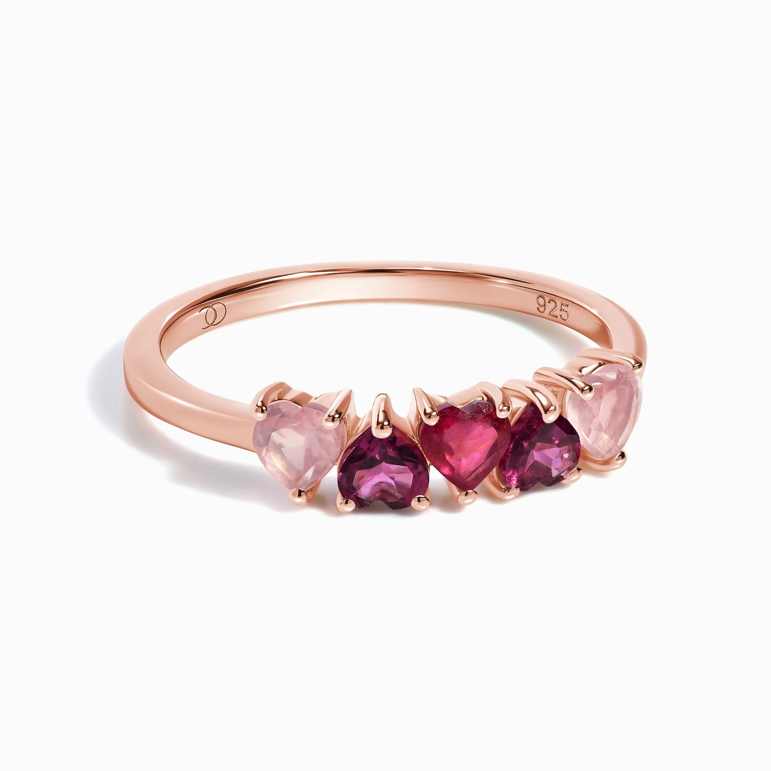 Rose Quartz Rhodolite Ring - Crush - Image 3
