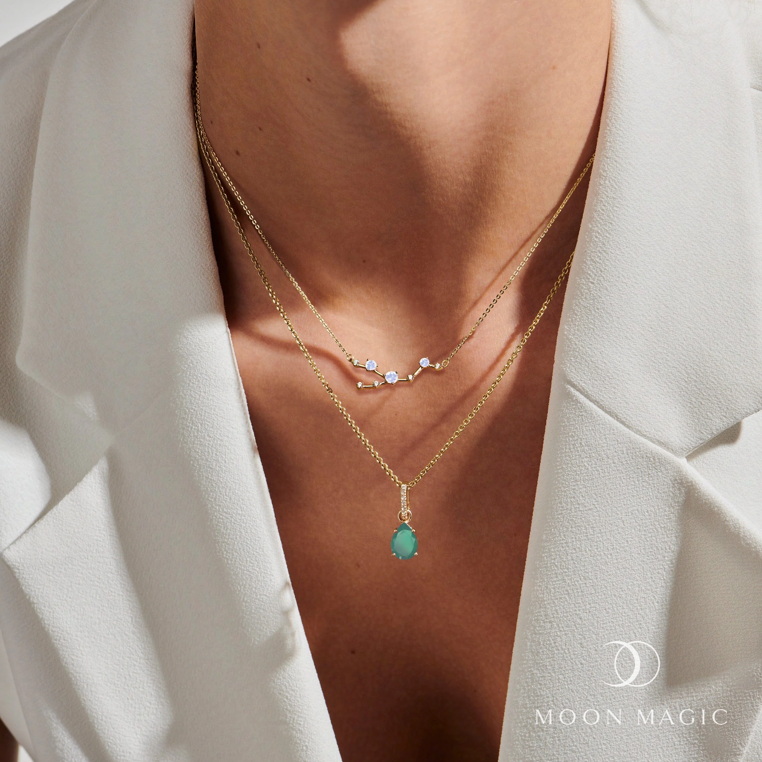Taurus Zodiac & May Birthstone Necklaces - Image 6
